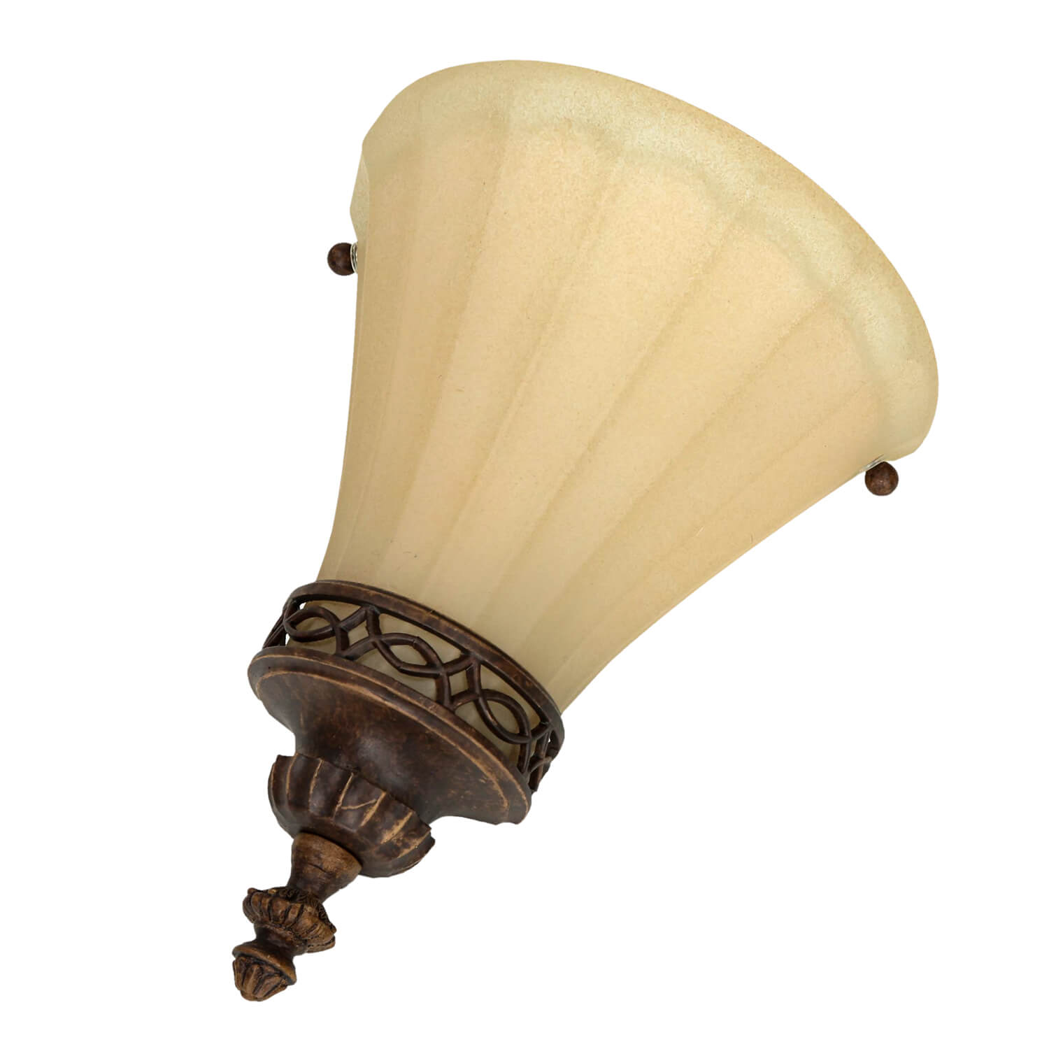 Wandlampe ANABELL 1 Braun Landhaus Lampe Blendarm