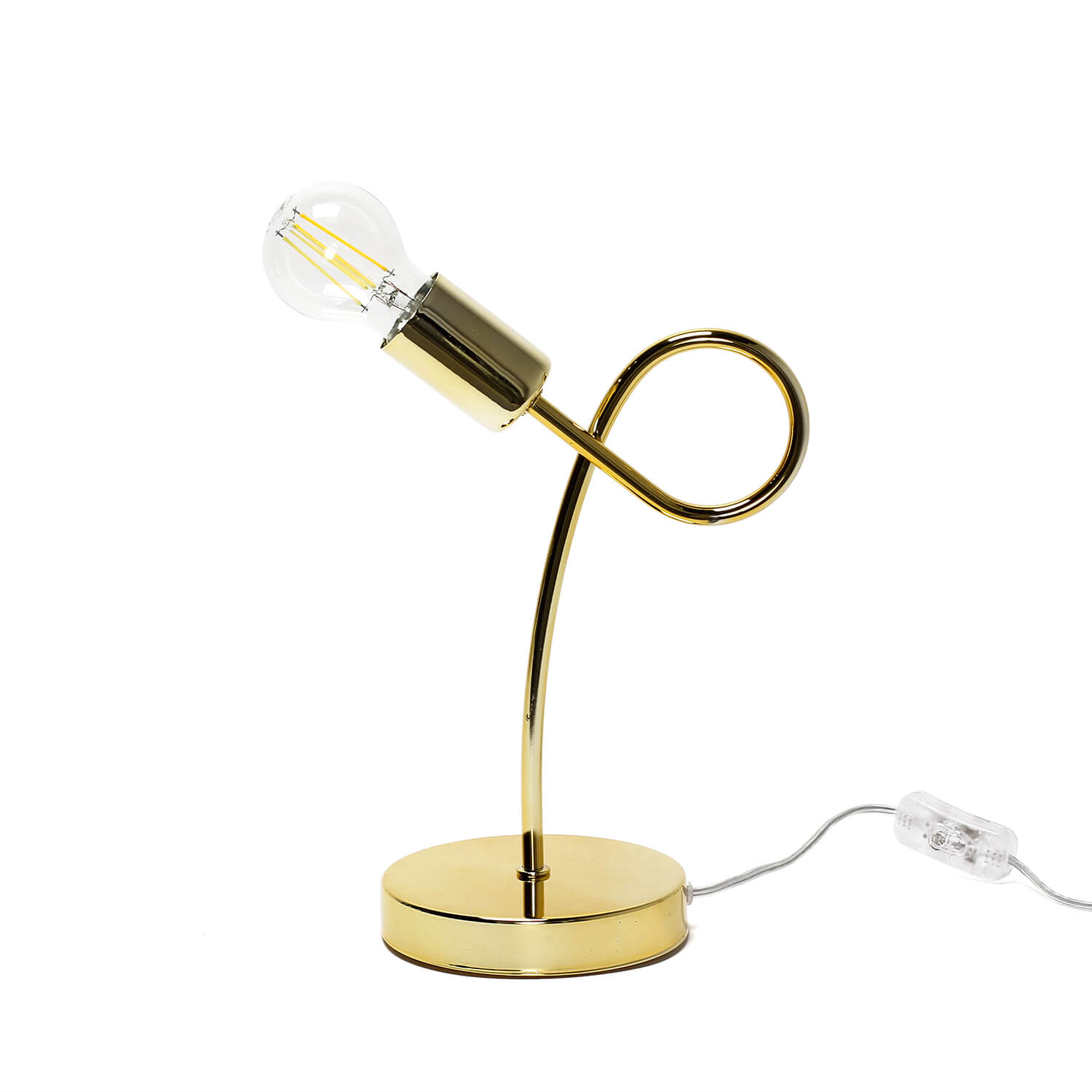 Tischlampe in Gold H:32cm Metall Modern MADALYNN