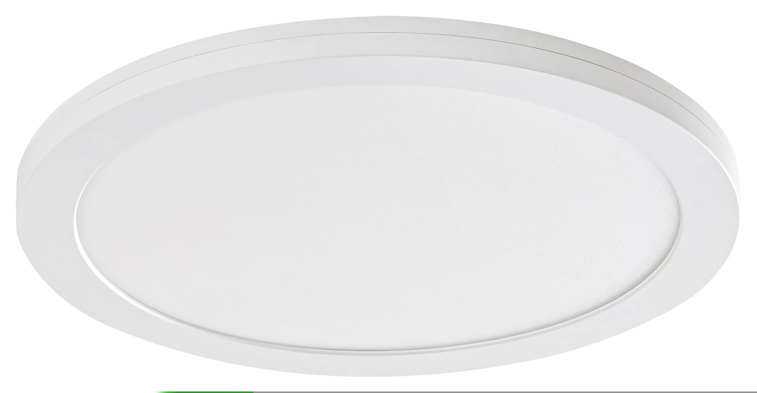 Runde LED Einbauleuchte Weiß blendarm 18W flach