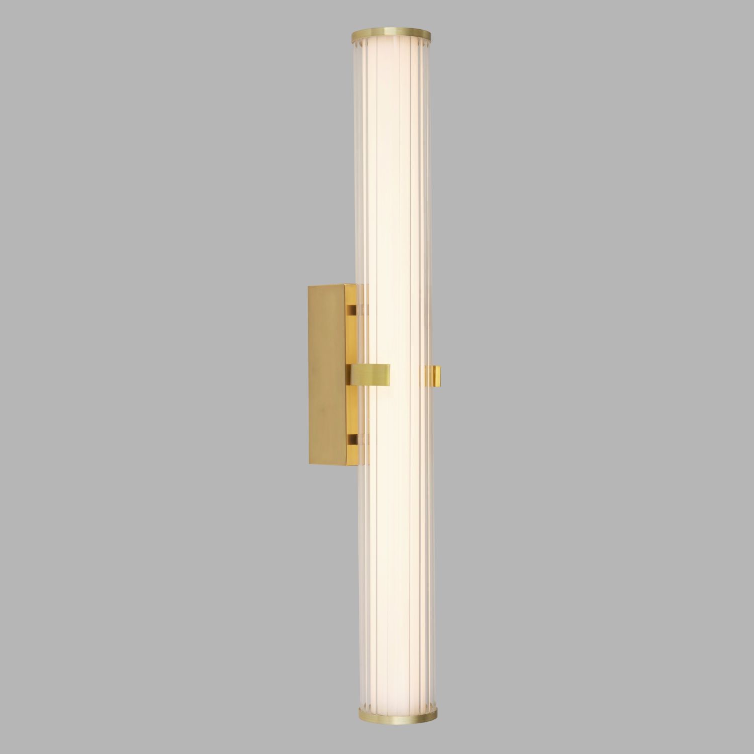 LED Wandleuchte Bad 63 cm IP44 Glas Metall in Gold