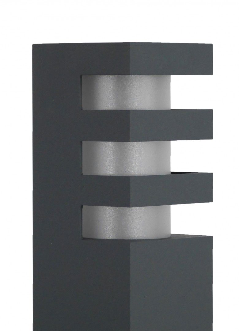 Lampe d'allée moderne anthracite 75cm IP54 E27