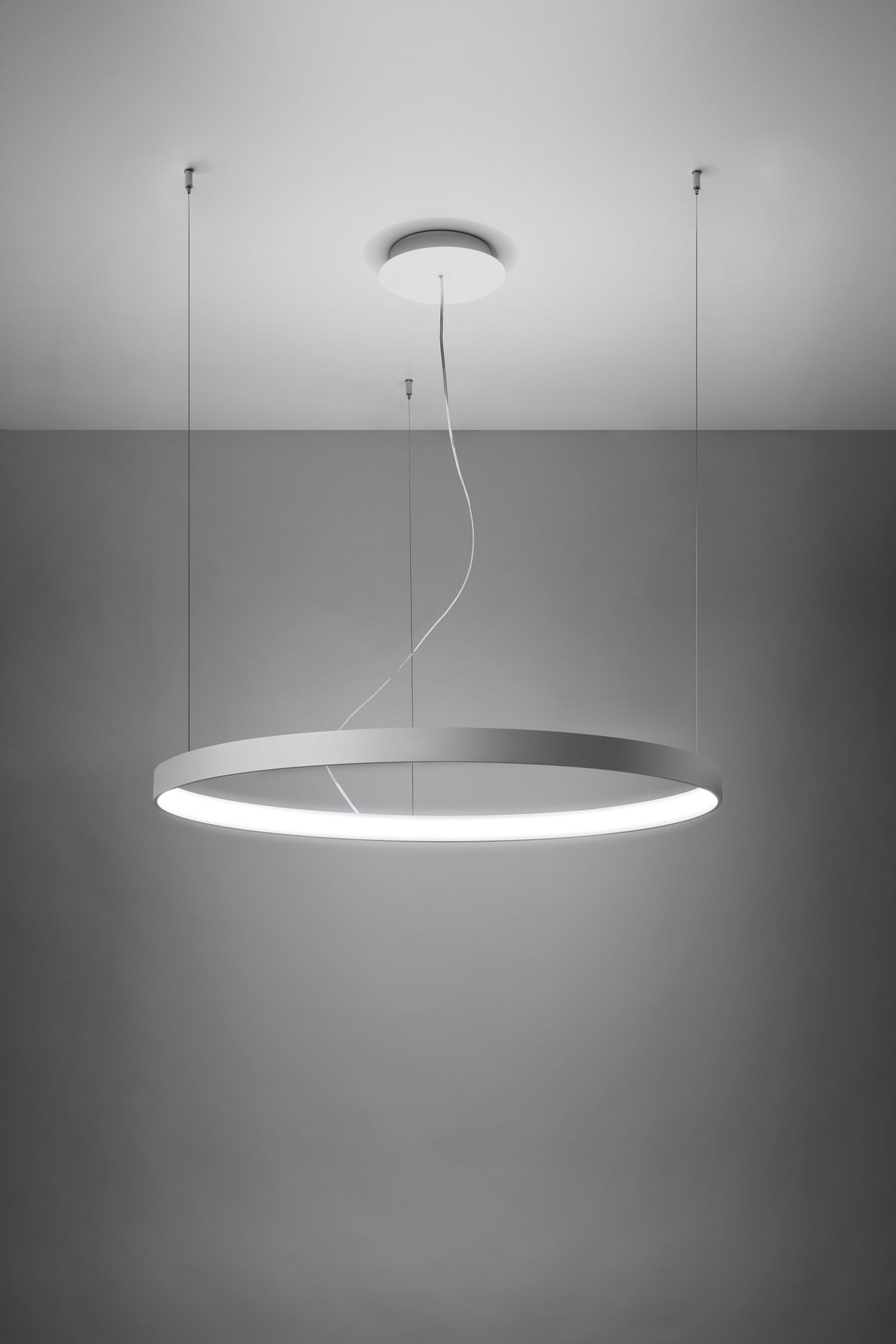 Lustre LED Design moderne Ø 78 cm 4000 K Anneau Métal