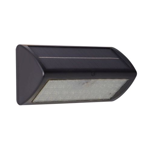 Applique murale LED solaire noire 5 W IP44 Détecteur de mouvement