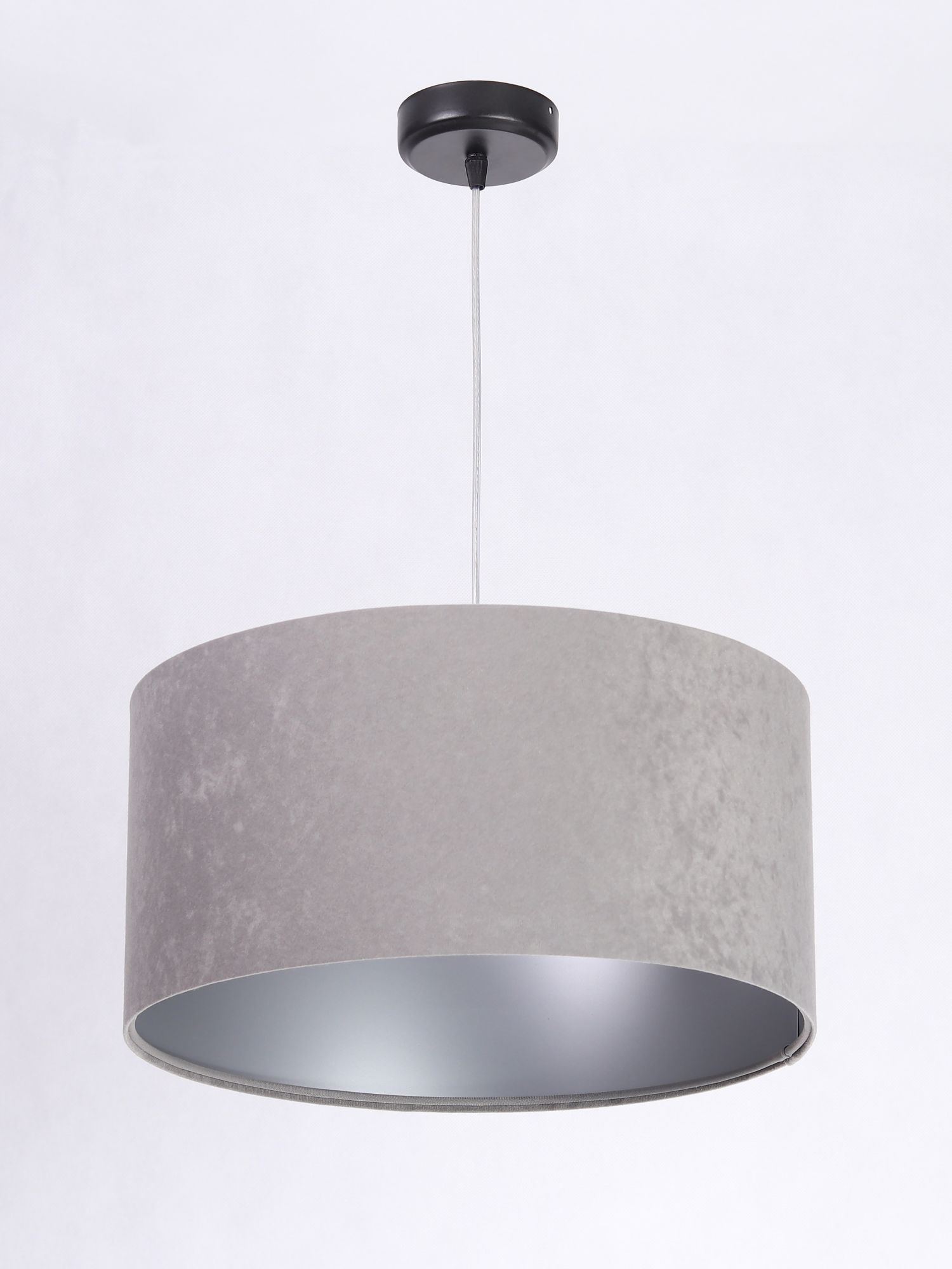 Suspension Gris Argent Tissu Table à manger Rétro