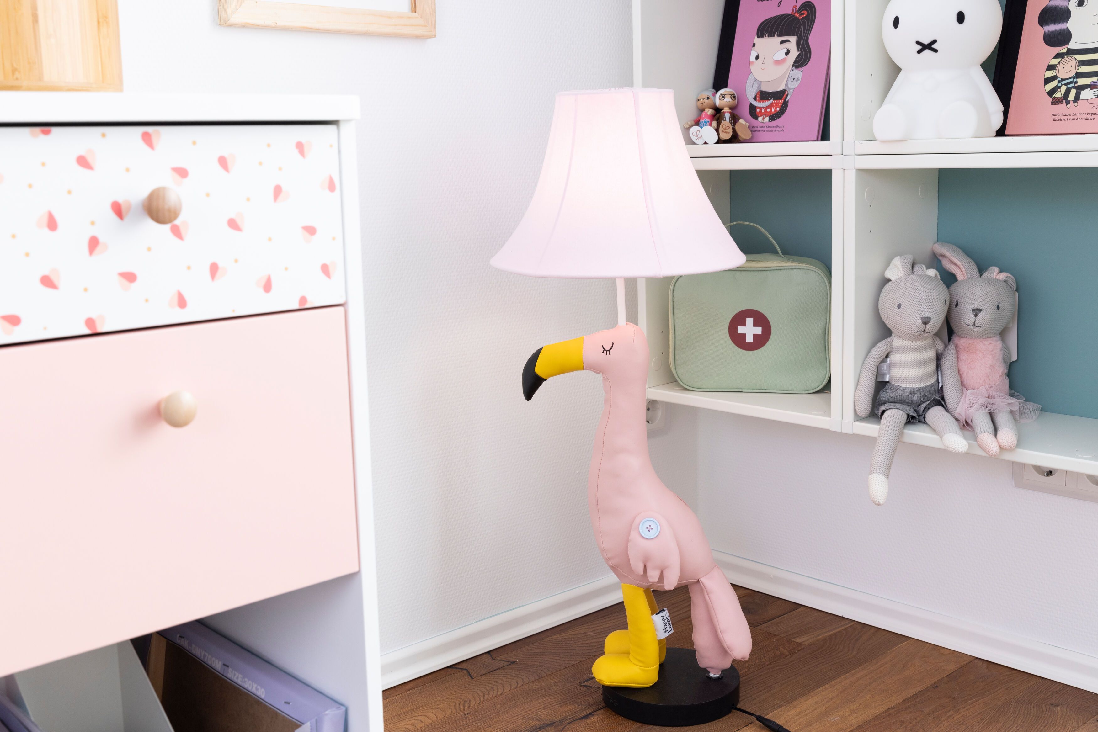 Tischleuchte Rosa Flamingo 77,5 cm Wohnzimmer Kinder