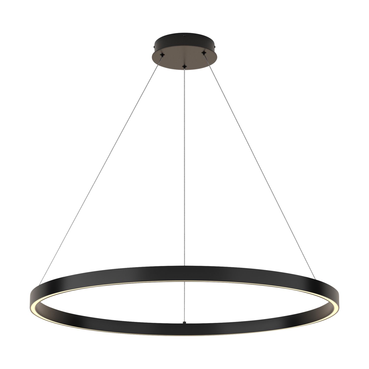 Lustre LED Aluminium D : 80 cm rond H : max. 120 cm