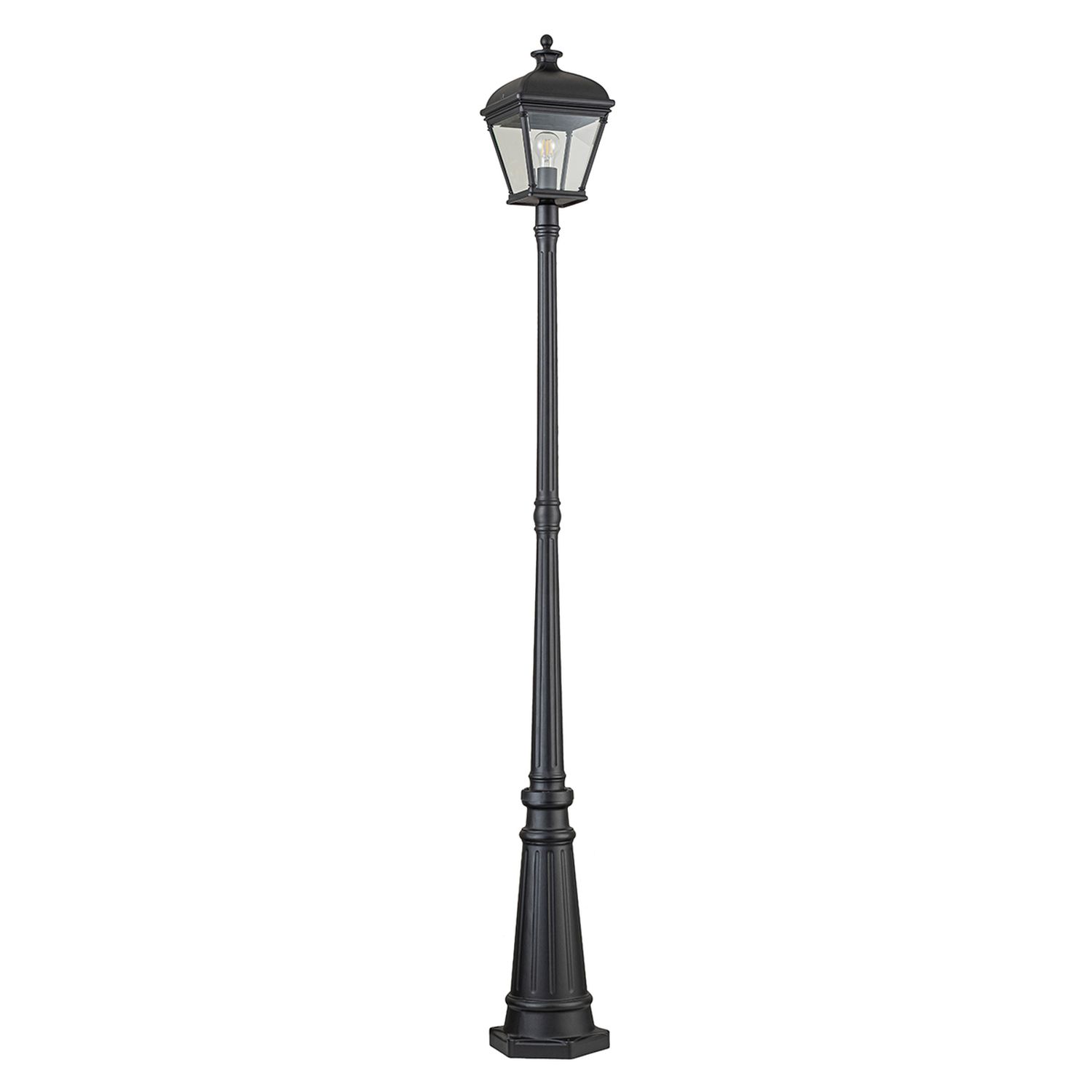 Mastleuchte 216,4 cm IP44 Vintage Schwarz E27 Garten Weg