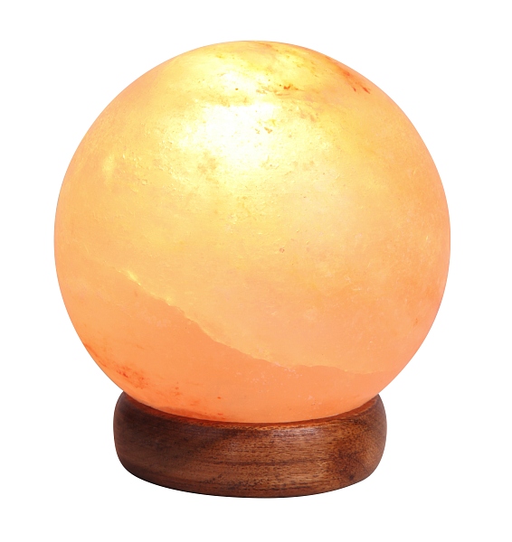 Tischleuchte Salzlampe Ozone in orange