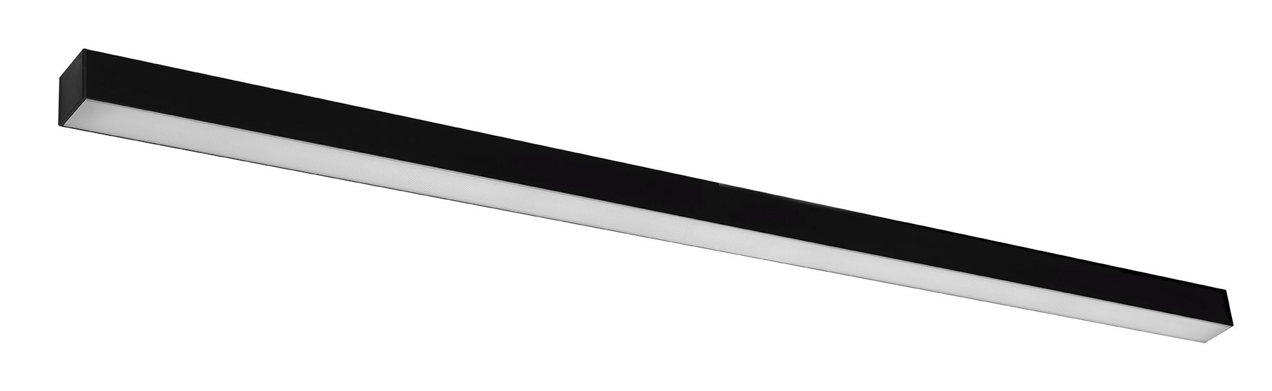 LED Wandleuchte hell 150 cm Downlight Schwarz blendarm