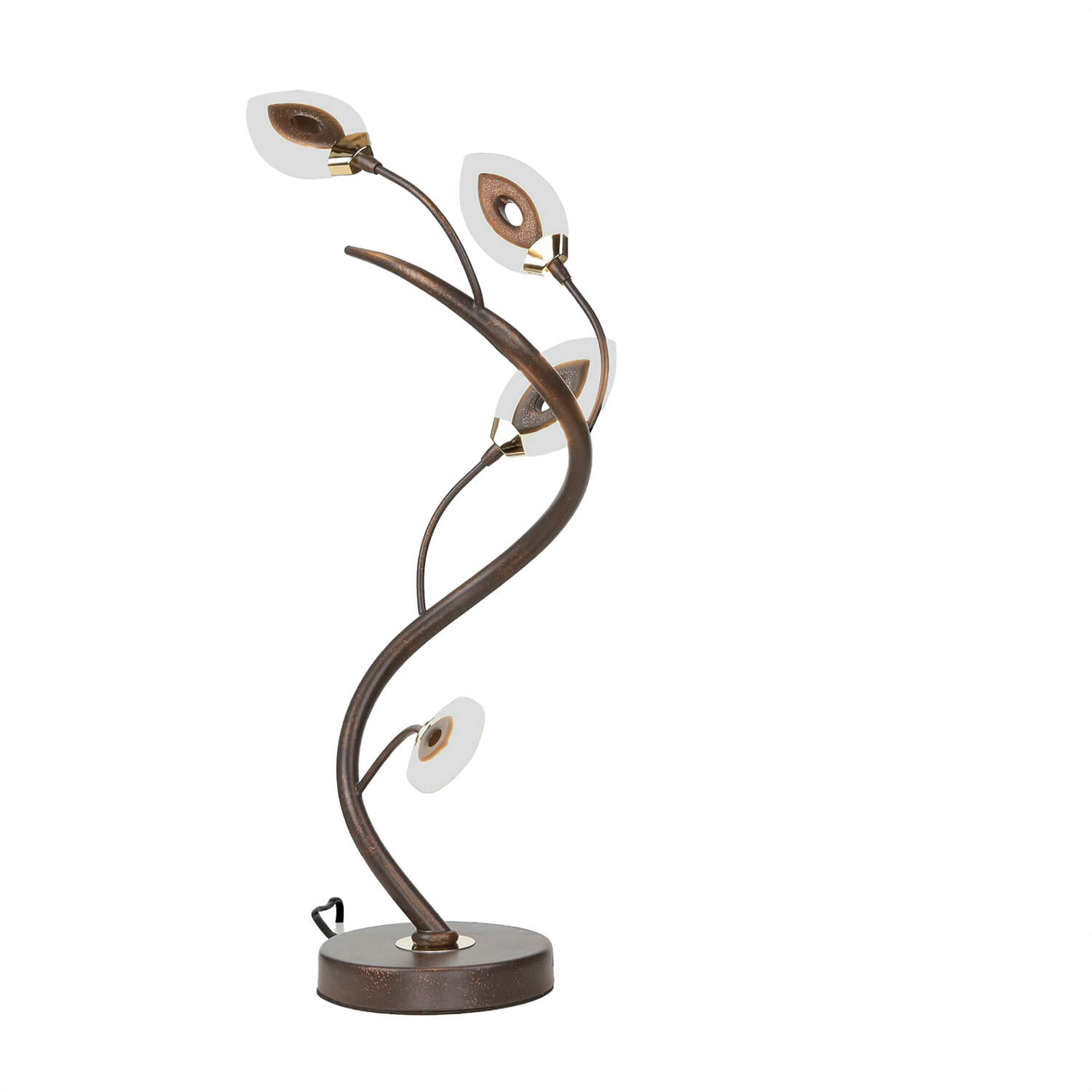 Lampe de table LED Moderne Marron Rouille Floral GORI