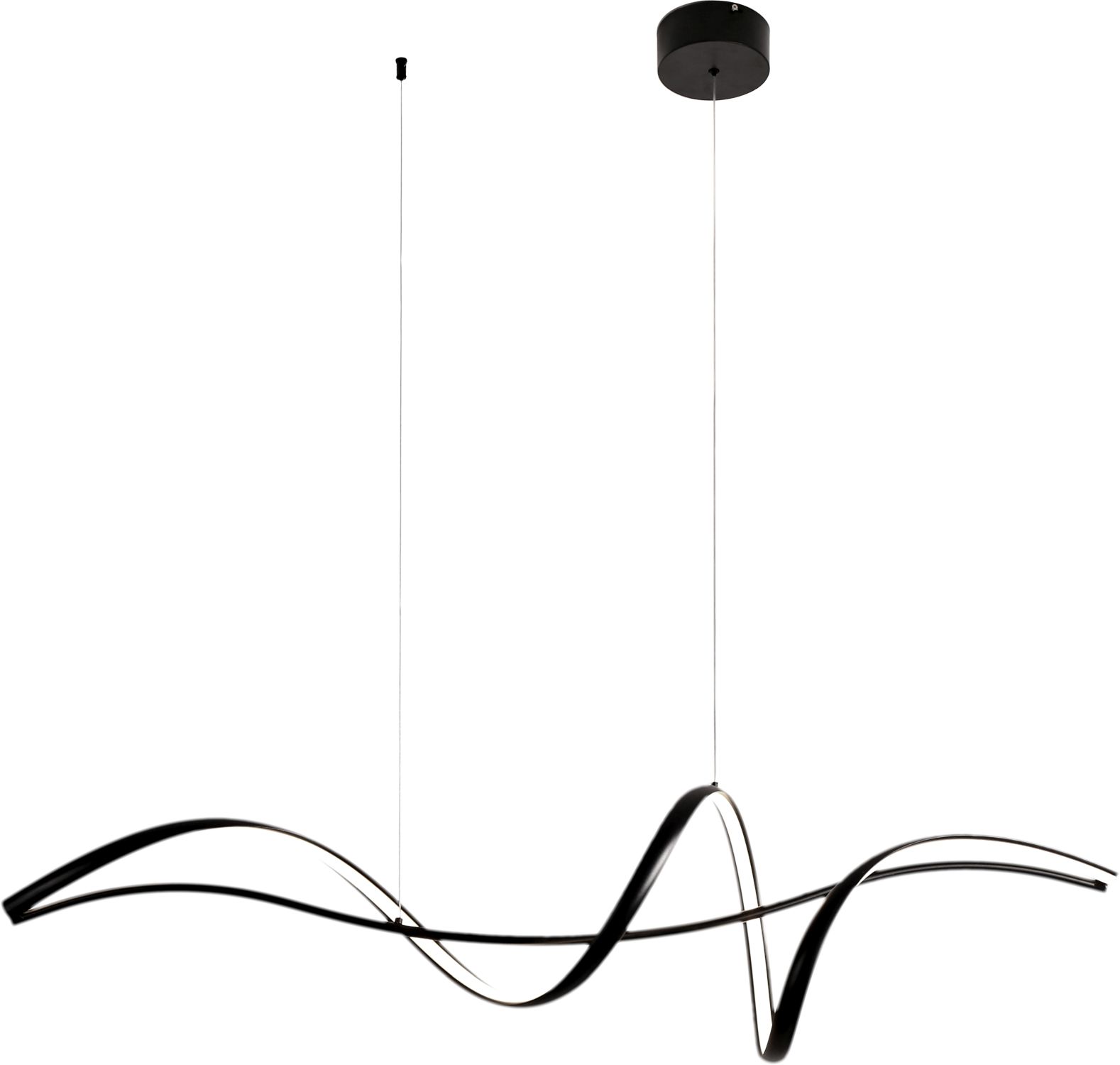 LED Hängelampe Schwarz 120 cm lang Modern Design