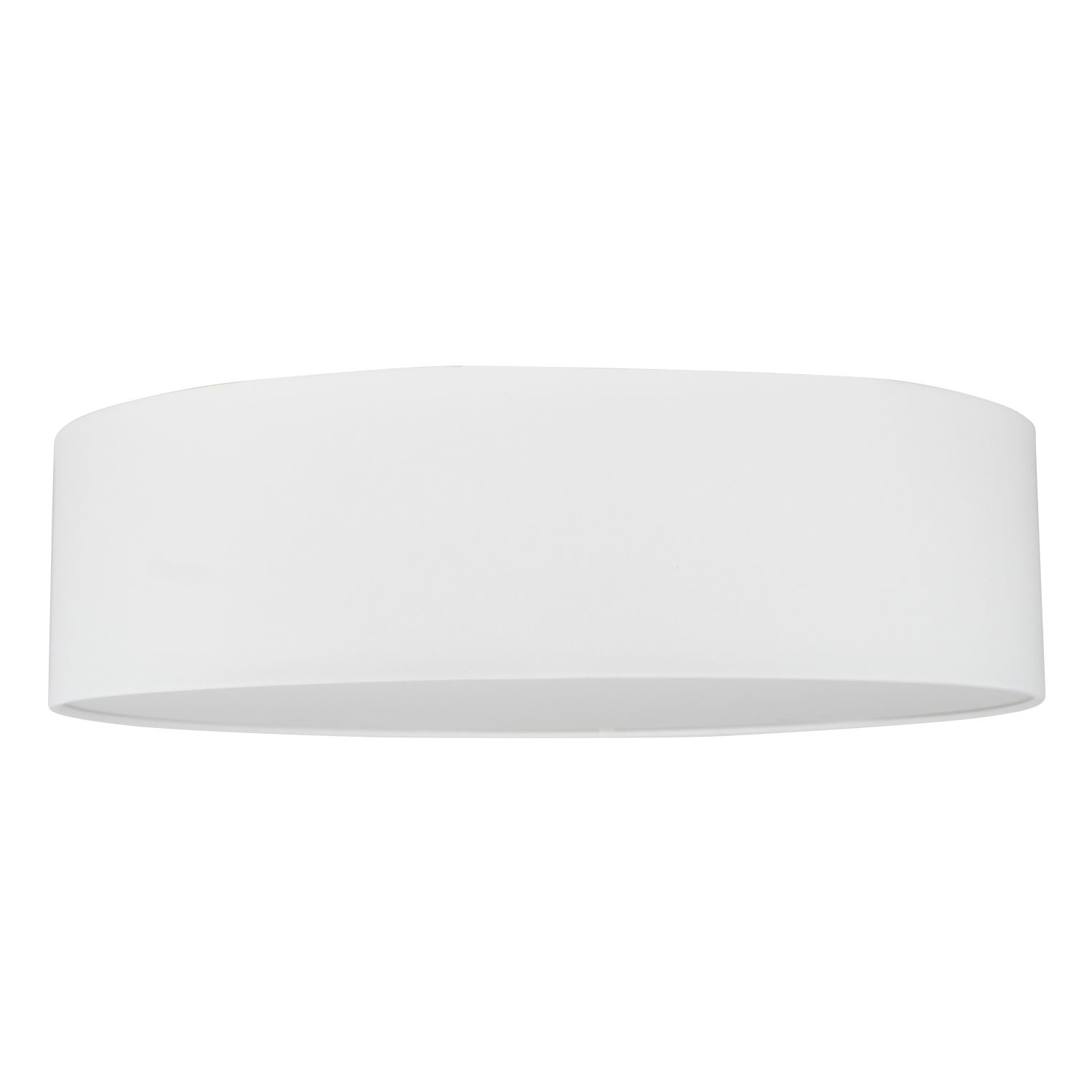Weiße Deckenlampe Stoff blendarm rund Ø48cm Modern