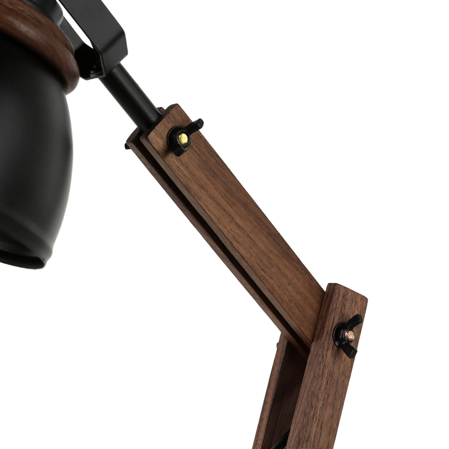 Lampe de bureau réglable Rétro Métal Bois E14