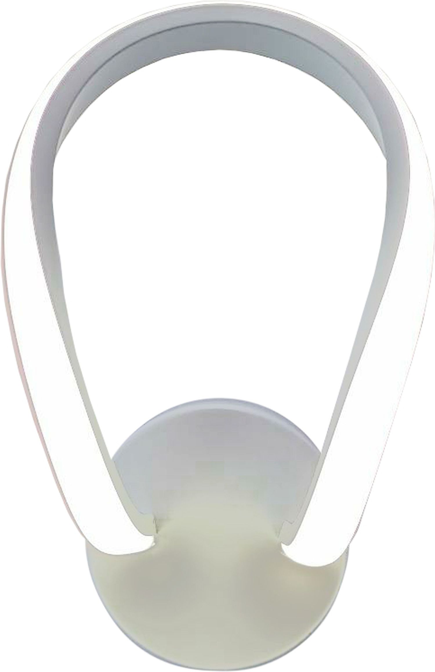 LED Wandlampe Dimmer 3 Lichtfarben H: 24,5 cm klein Weiß