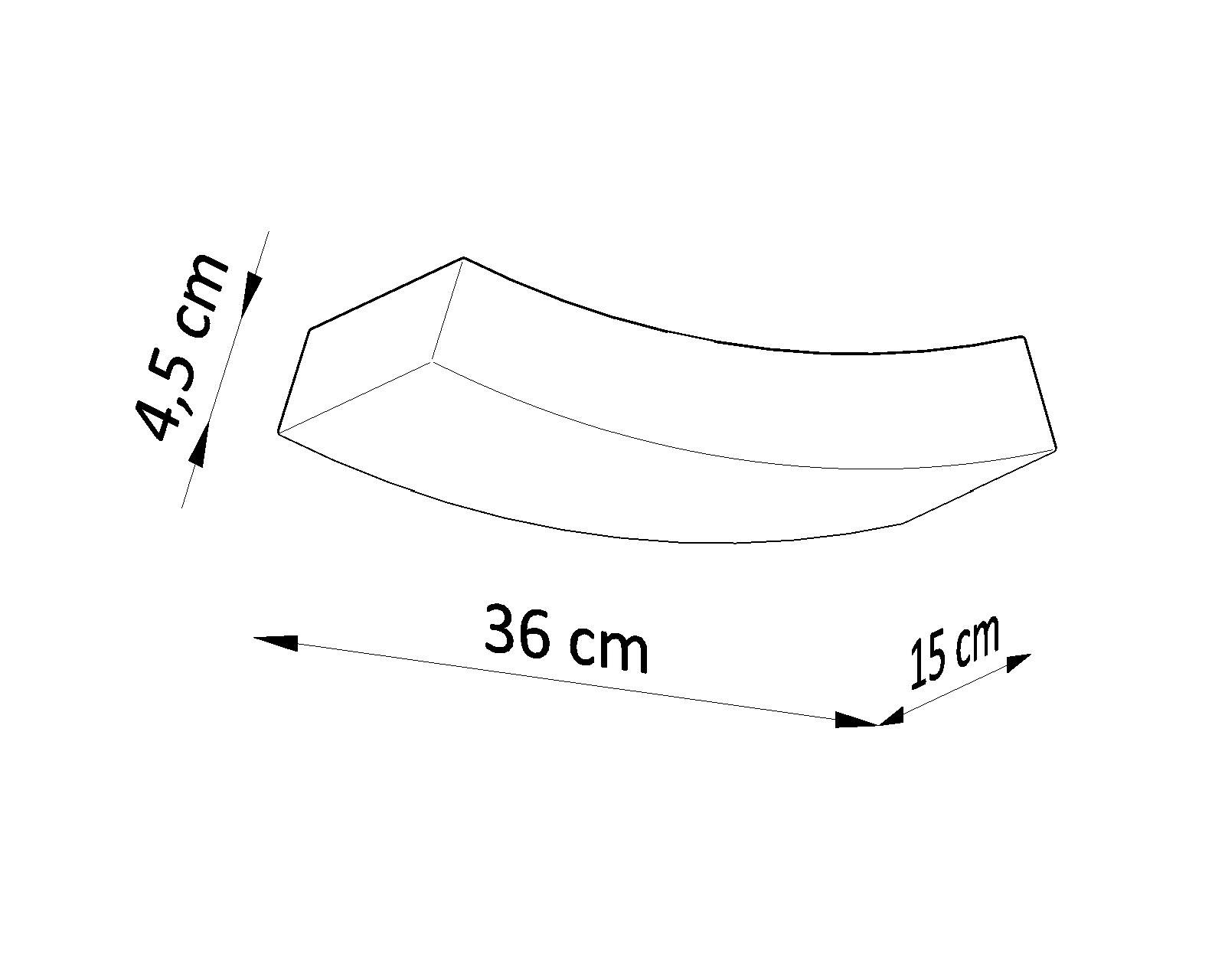 Wandlampe Weiß Keramik 36 cm dekorativ bemalbar 2x G9