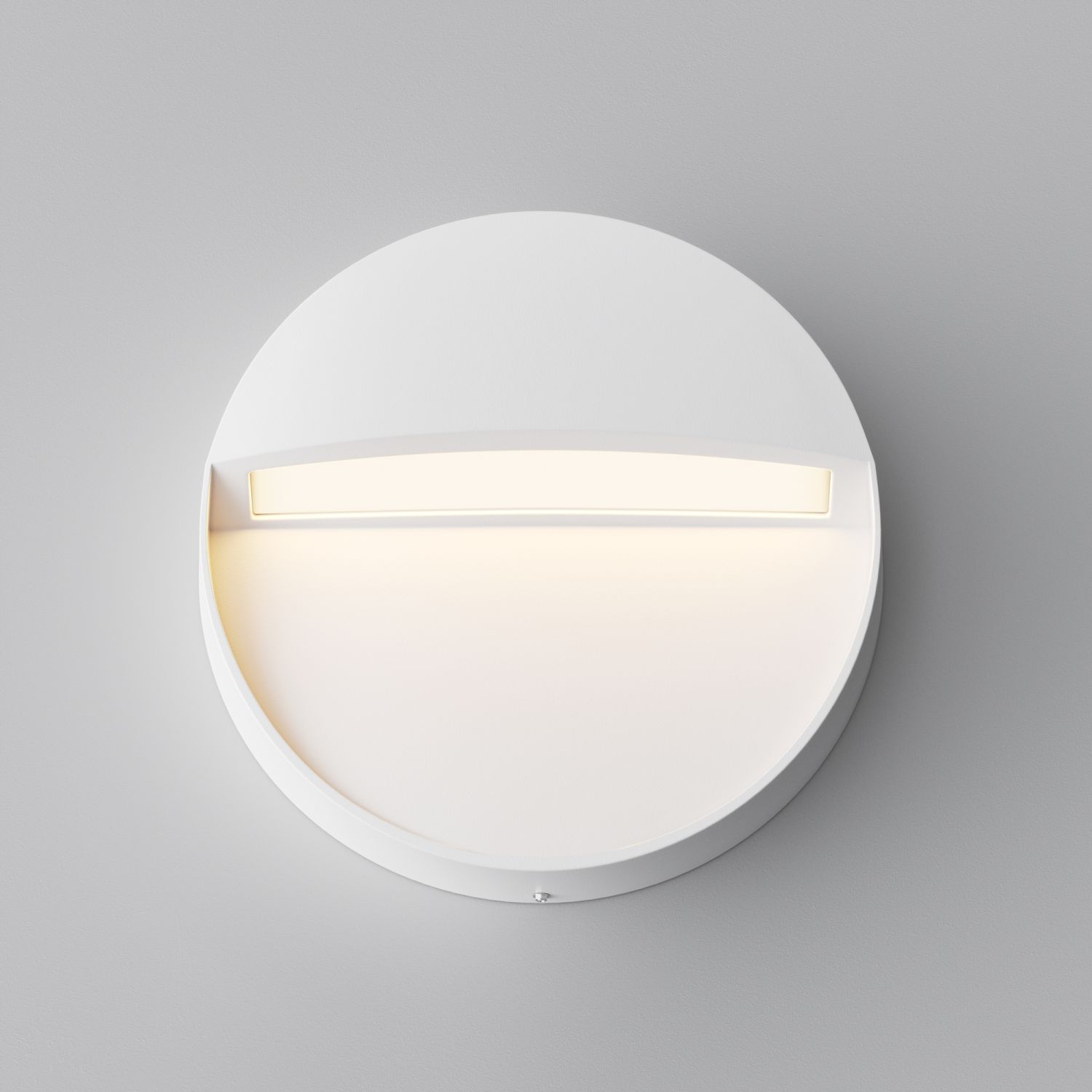 Applique murale extérieure LED Aluminium D : 12 cm rond IP54 Blanc