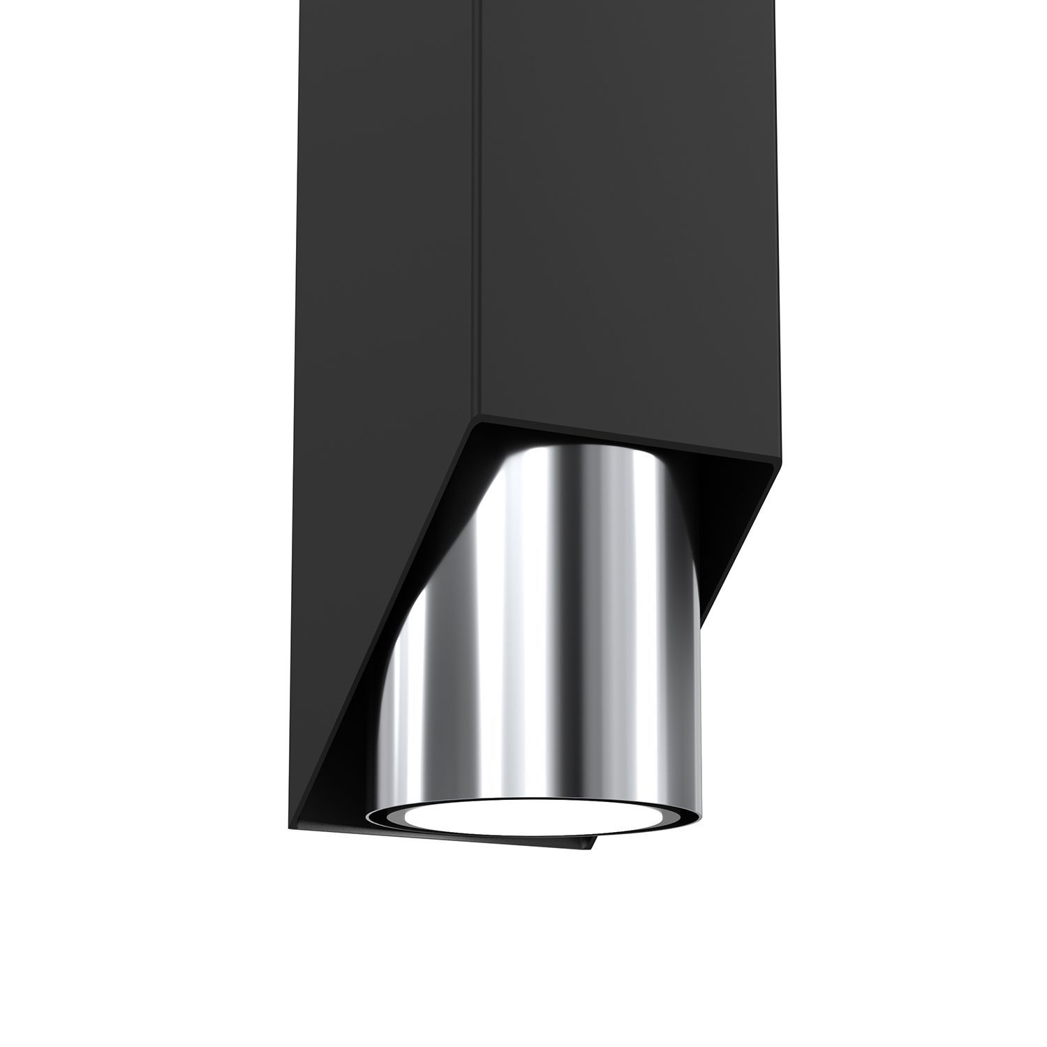 Wandlampe in Schwarz Chrom GU10 stilvoll akzentuiert