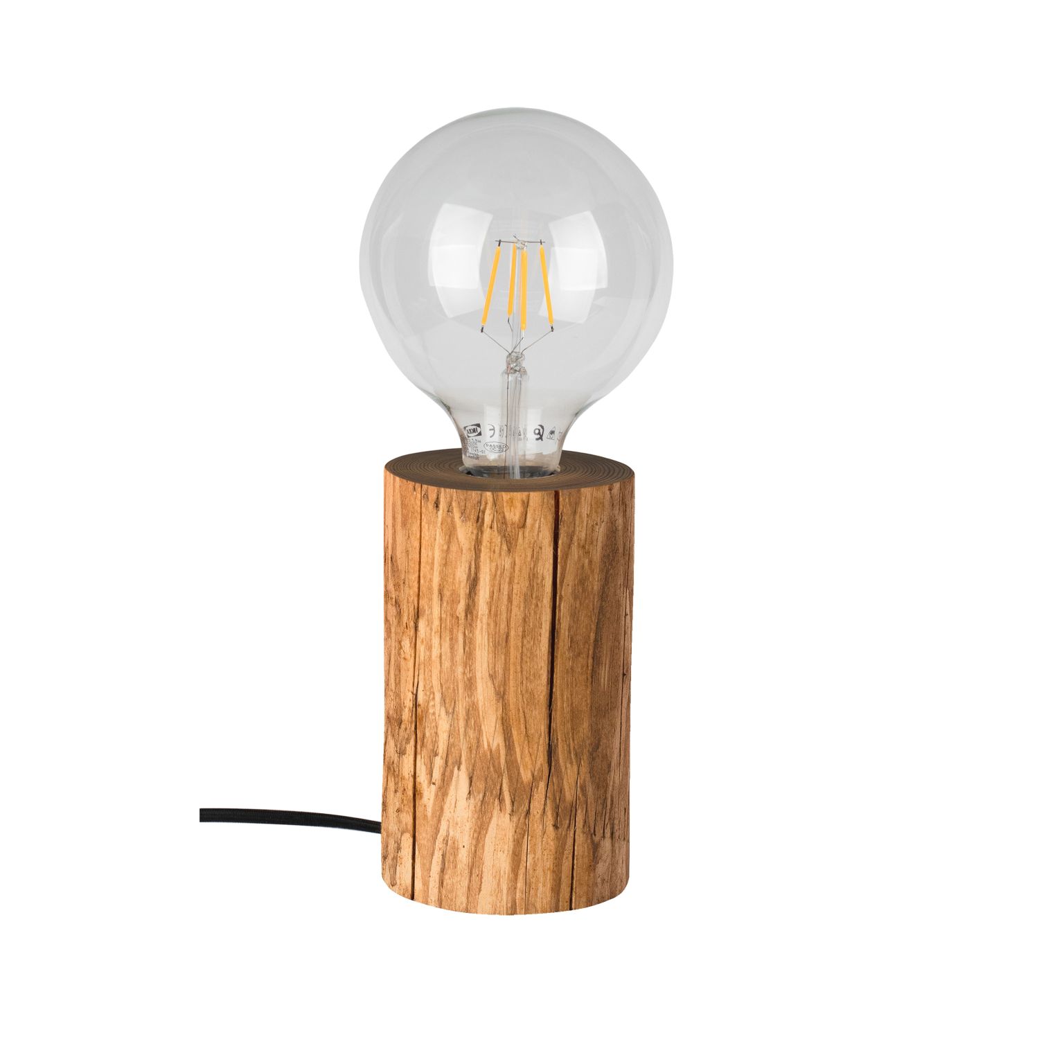 Tischlampe mit Schalter Holz 15cm Modernes Design