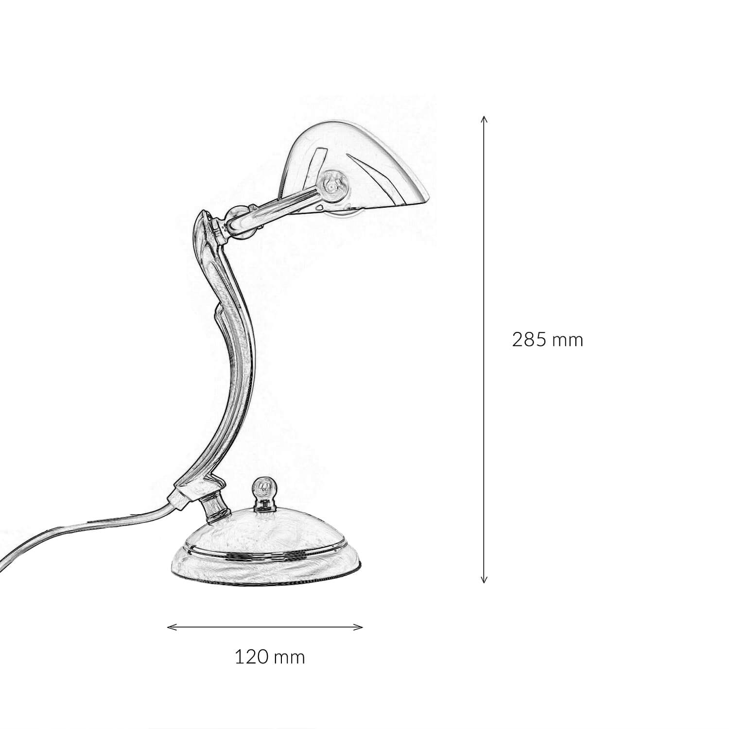 Lampe de banquier premium en laiton