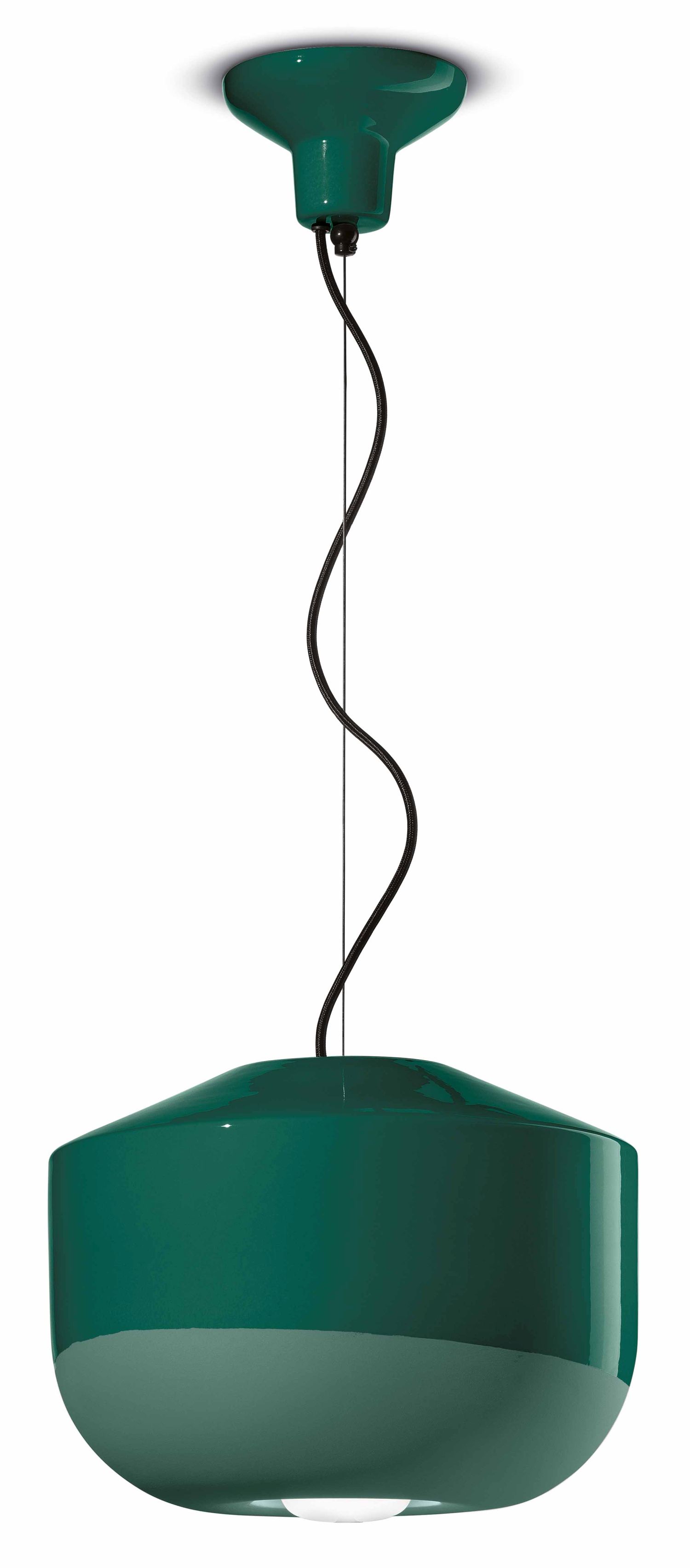 Lampe à suspendre céramique E27 D : 35 cm rond H : max. 148 cm