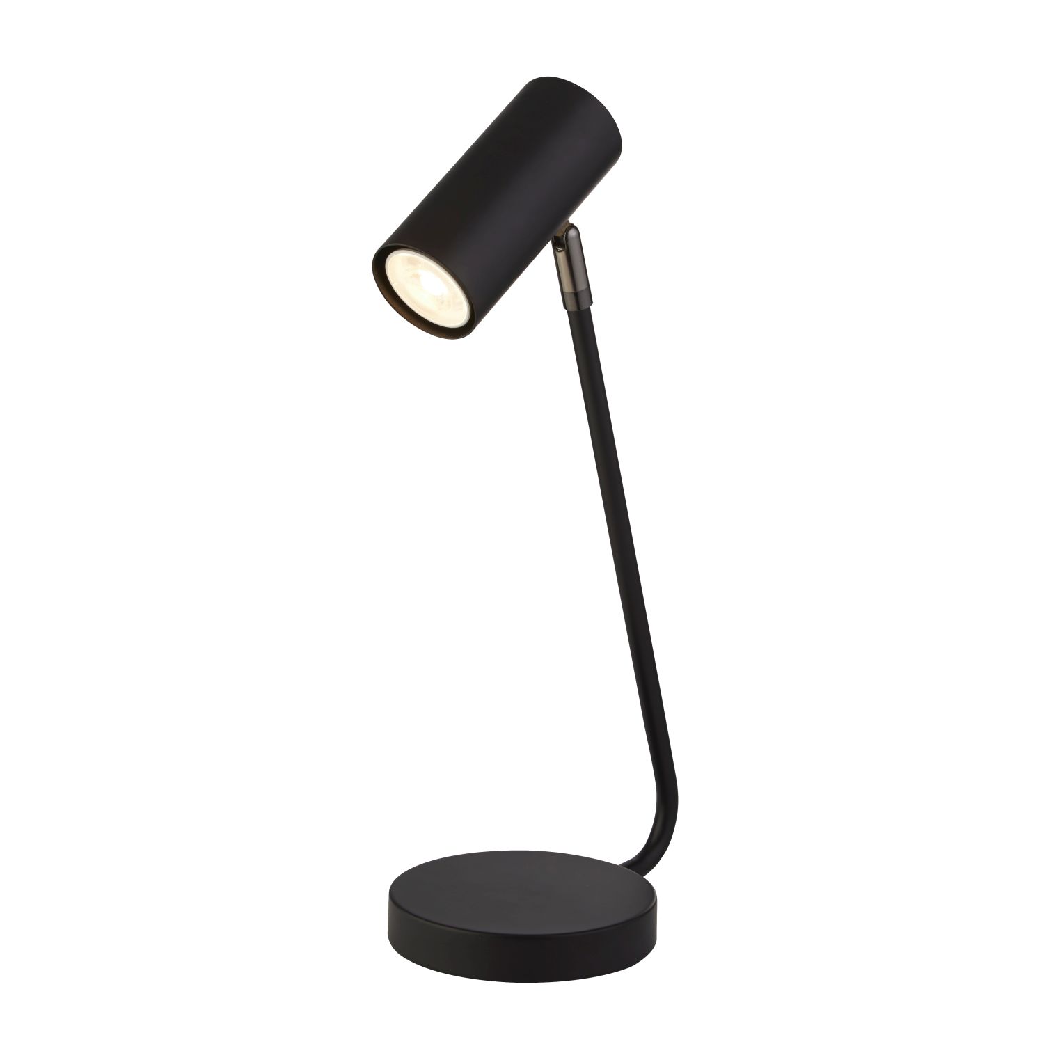 Lampe de bureau 40 cm GU10 noir métal UMEA