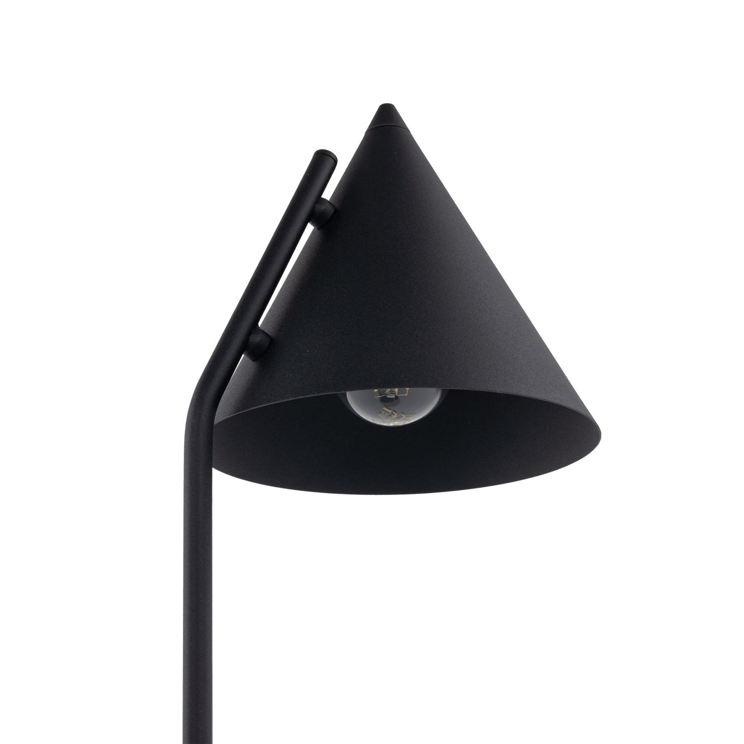 Lampe de table noir hauteur 49 cm métal E27 rétro CODY