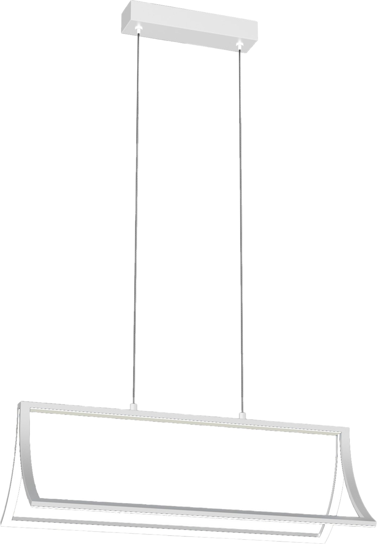LED Hängelampe Weiß B: 61 cm Metall 4000 K neutralweiß