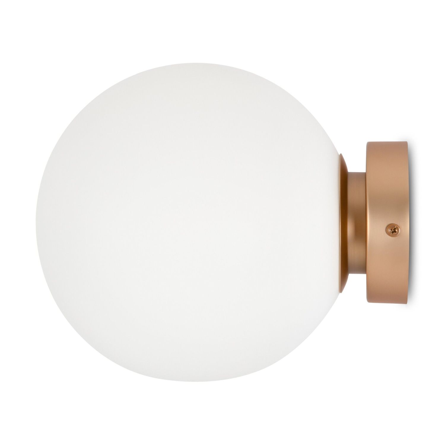 Lampe de miroir métal verre Ø 20 cm en or blanc E14