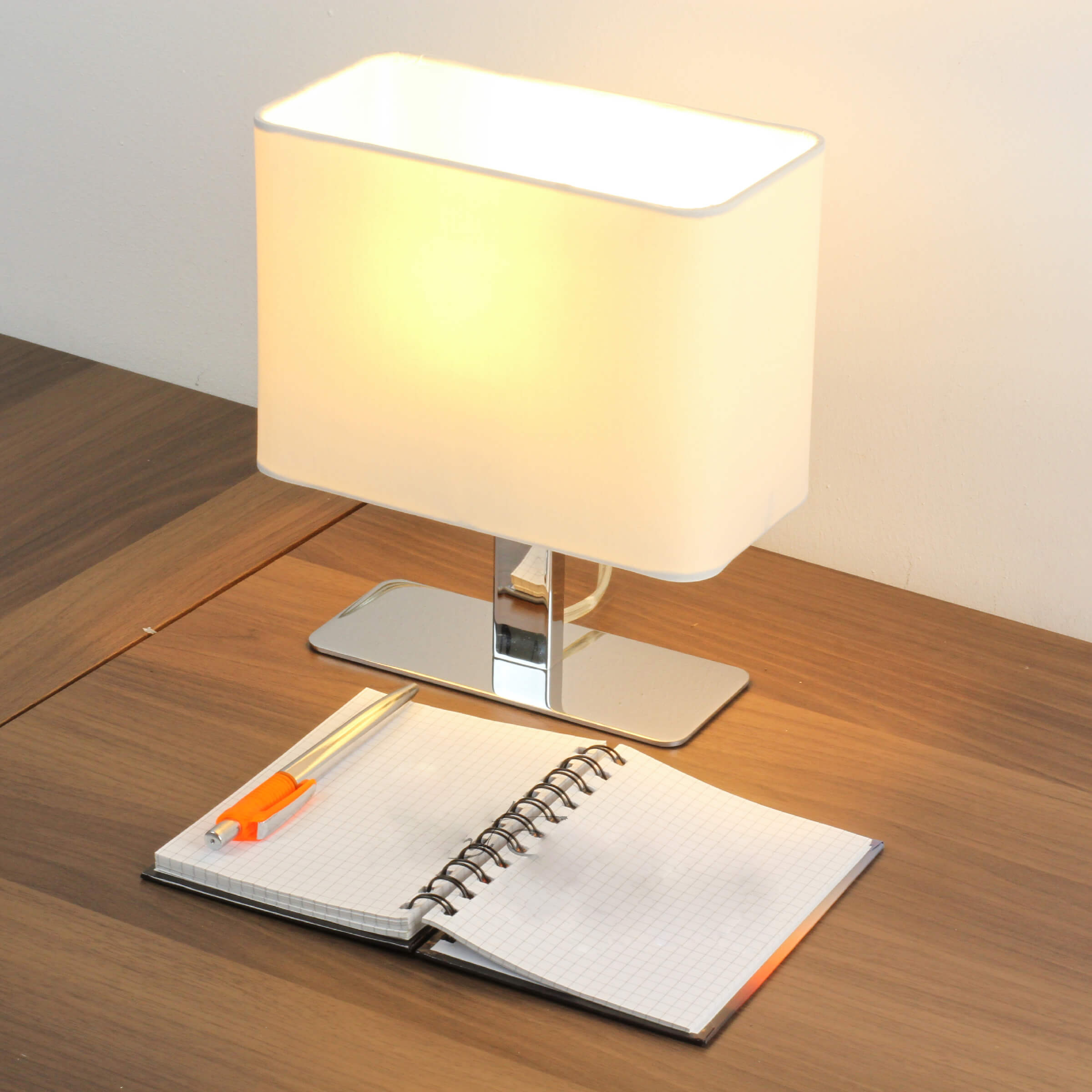 Tischleuchte weiß mit Schalter Leuchte | Tischlampen