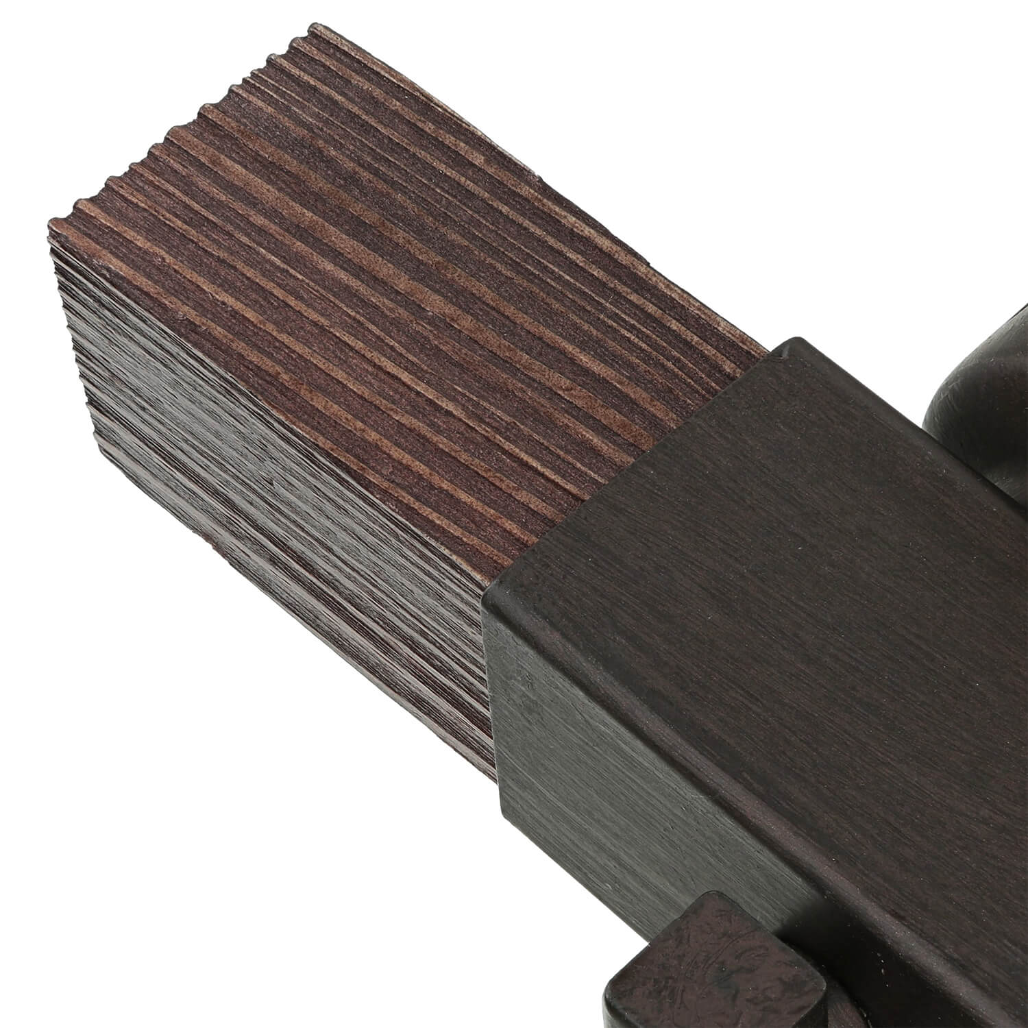 Braune Wandleuchte Echt Holz Metall Made in EU E27