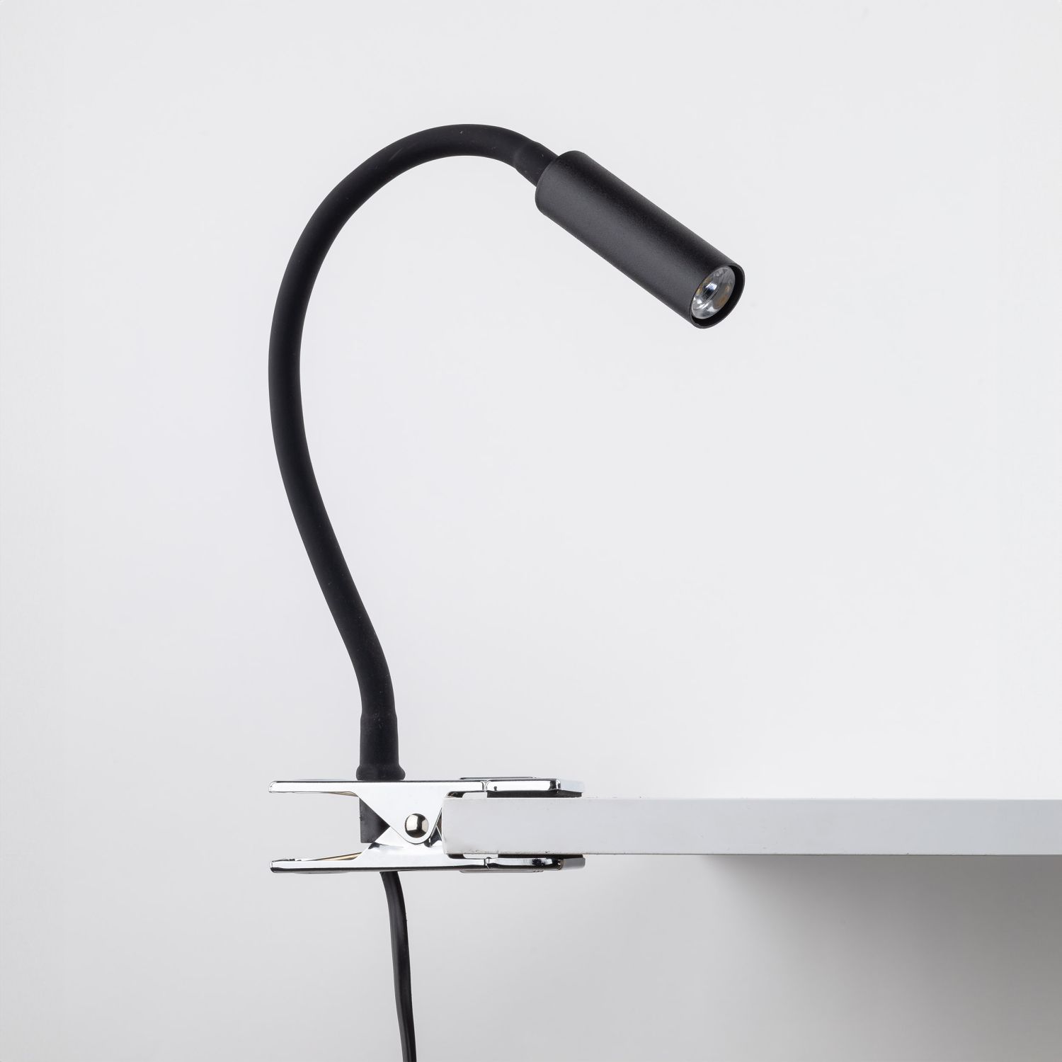 Lampe de bureau Flexarm noir chrome G9 hauteur 40 cm