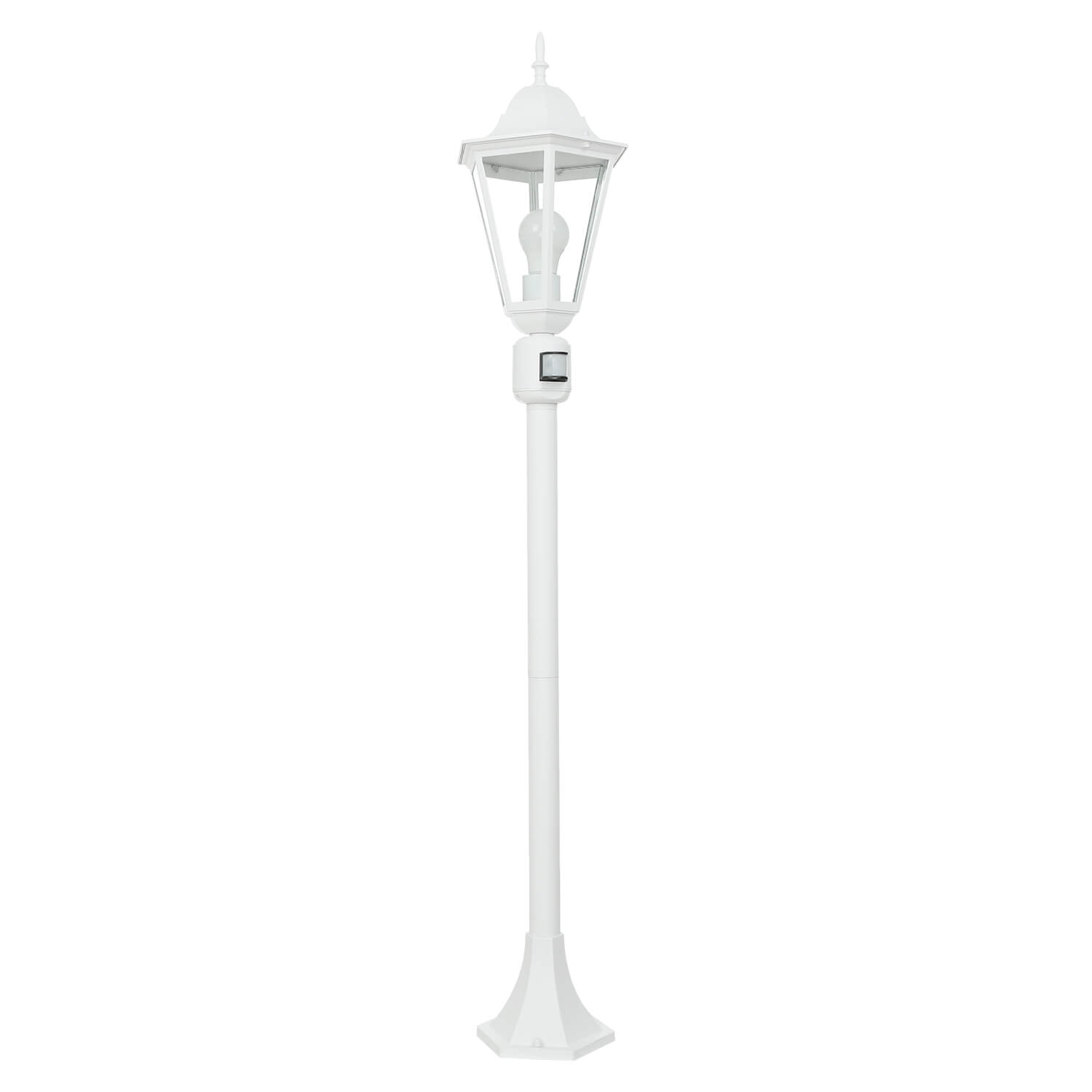 Rustikale Gartenlampe Weiß 120 cm hoch wetterfest