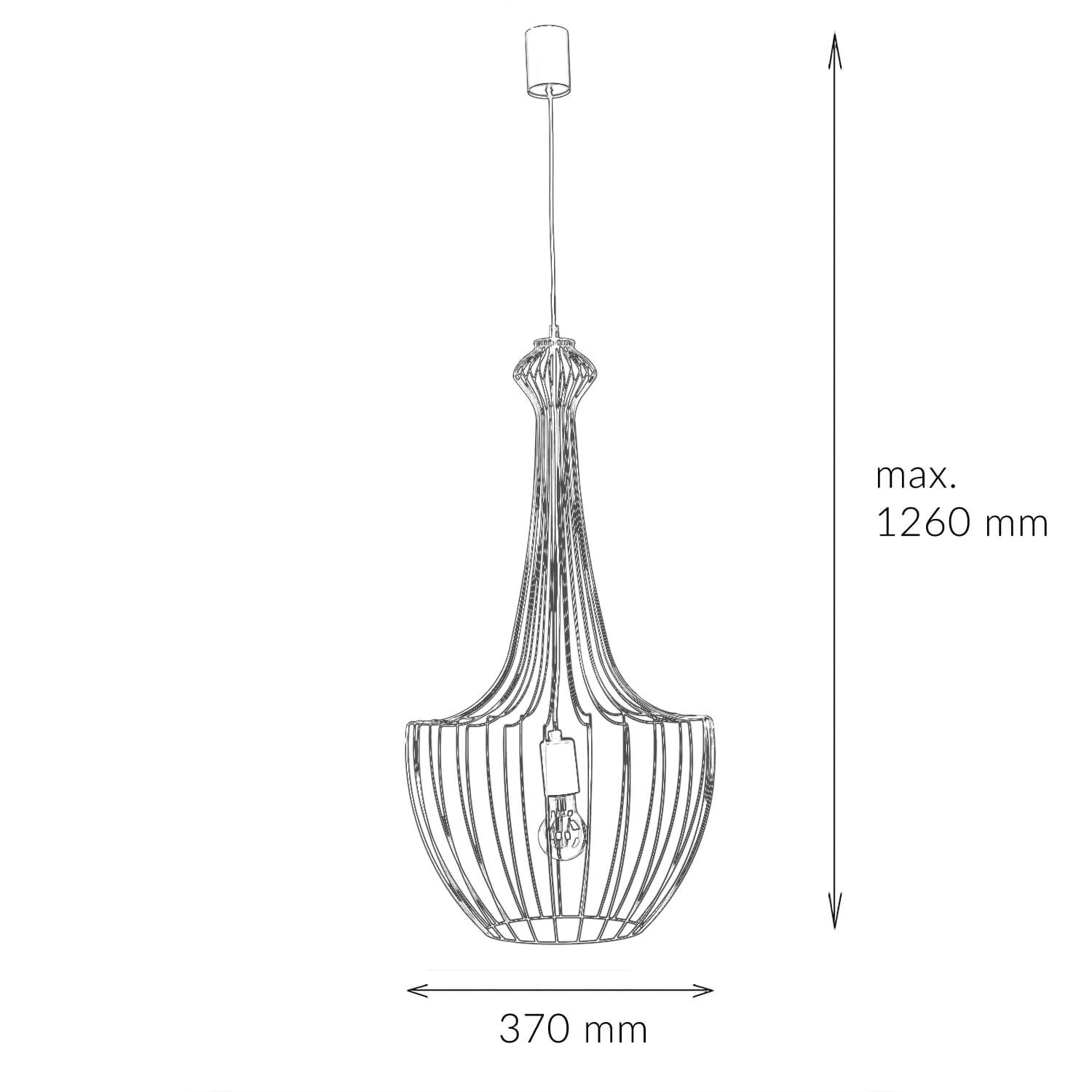 Suspension Noir Salon Lampe JULIUS