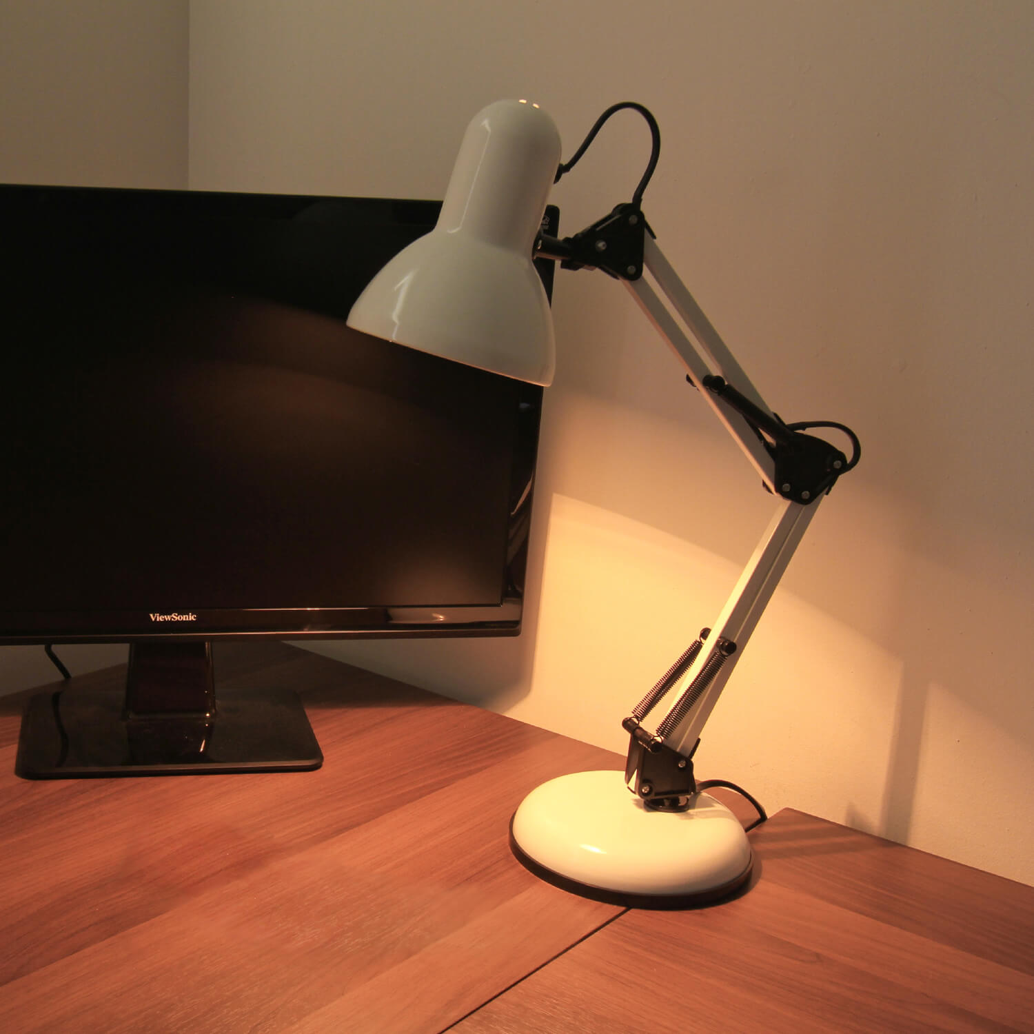 Lampe de table flexible Jens blanc