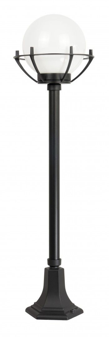 Außenlampe Kugel Schirm 102cm Schwarz Weiß E27