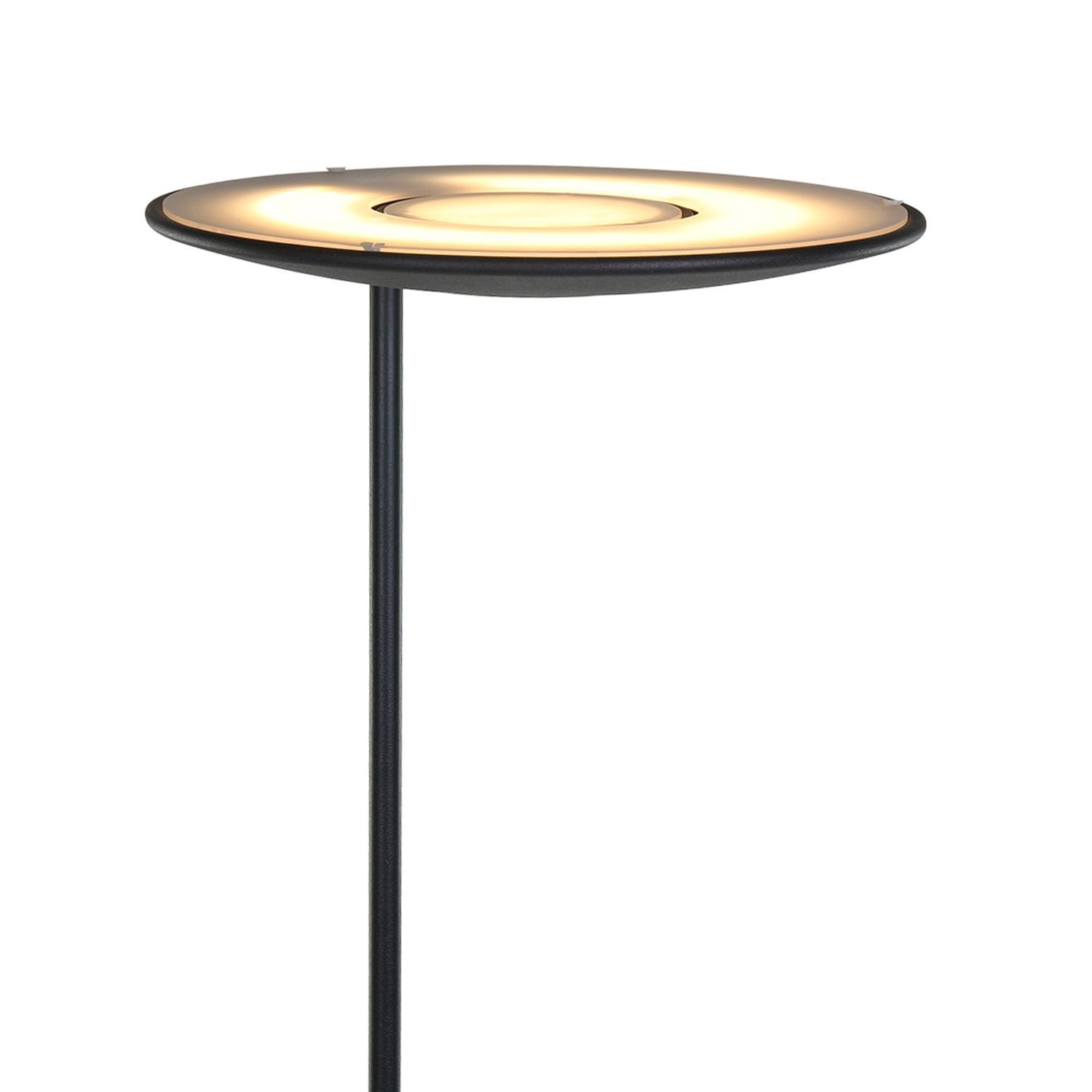 Plafonnier LED avec bras de lecture en noir 185 cm dimmable