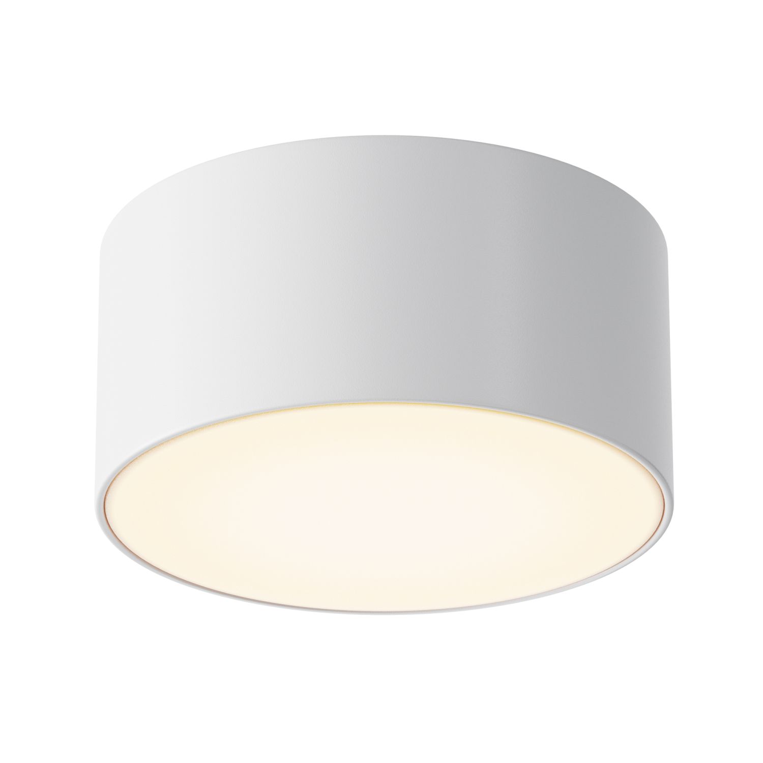 Plafonnier LED extérieur aluminium IP65 D : 12 cm blanc rond