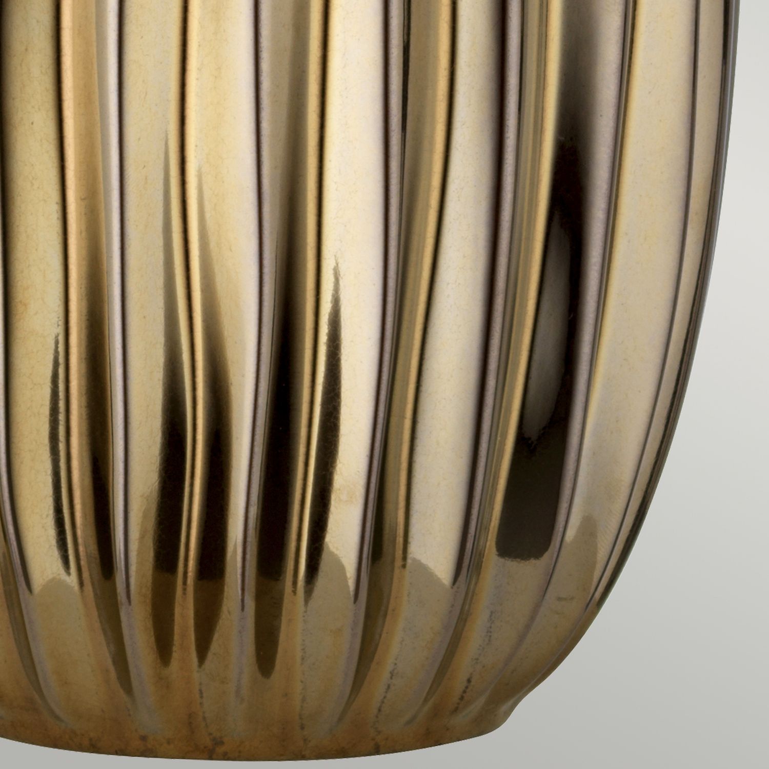 Tischlampe E27 67 cm in Bronze Weiß Keramik Stoff