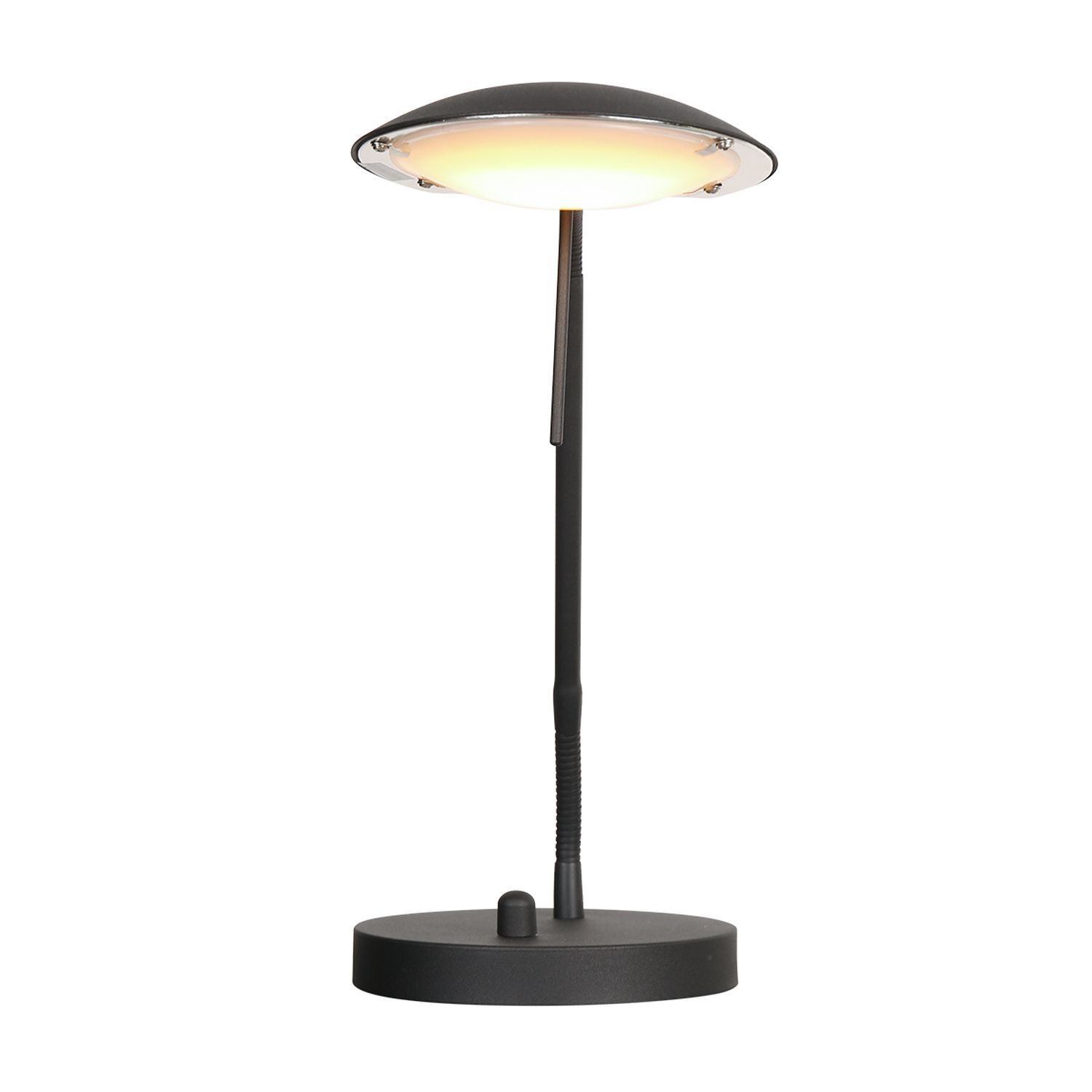 Lampe de bureau LED à intensité variable noire 46 cm 2700 K