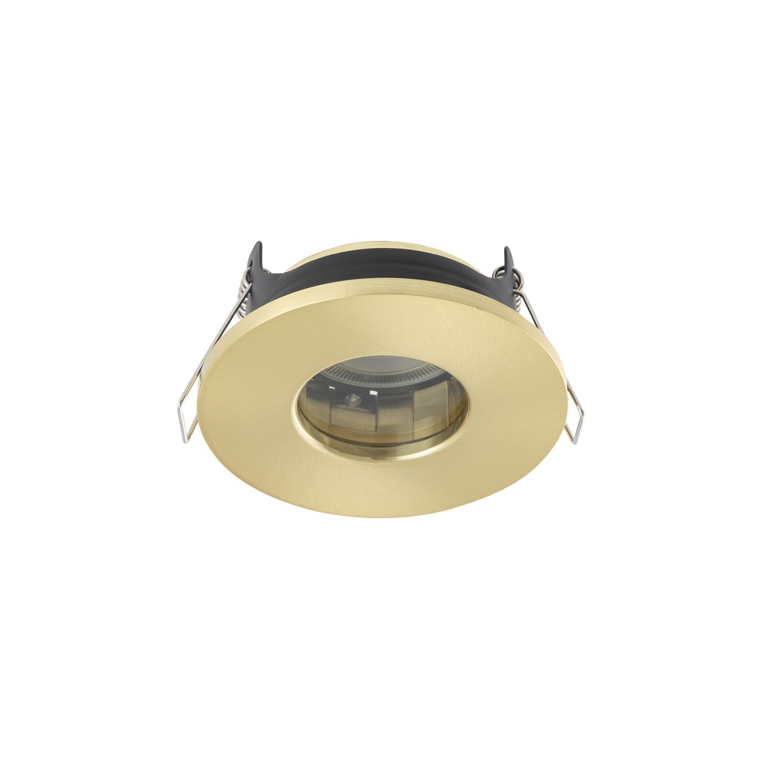 Luminaire encastré rond aluminium verre GU10 IP44 L:8,5 cm