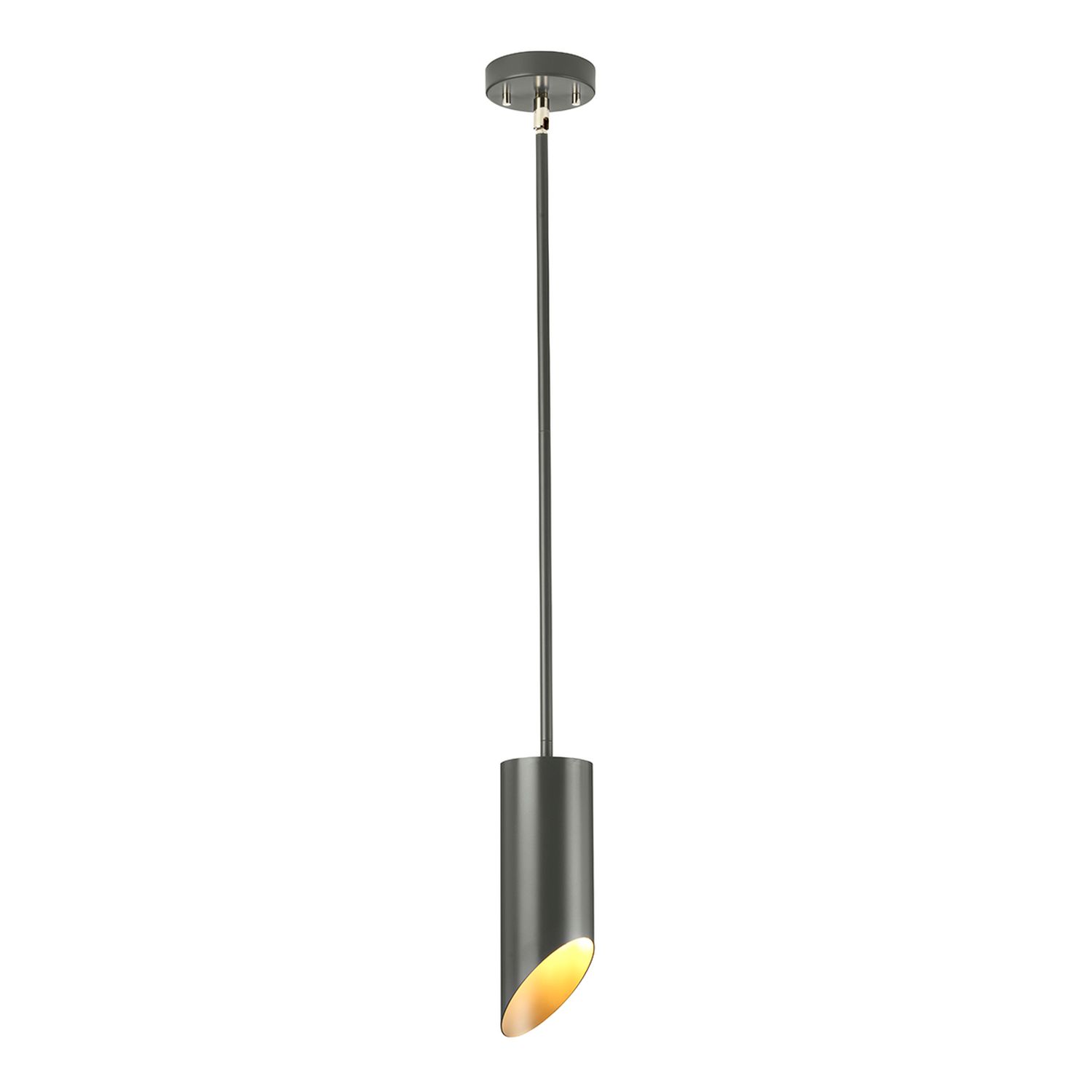 Plafonnier LEYRE Gris foncé Ø11cm Lampe