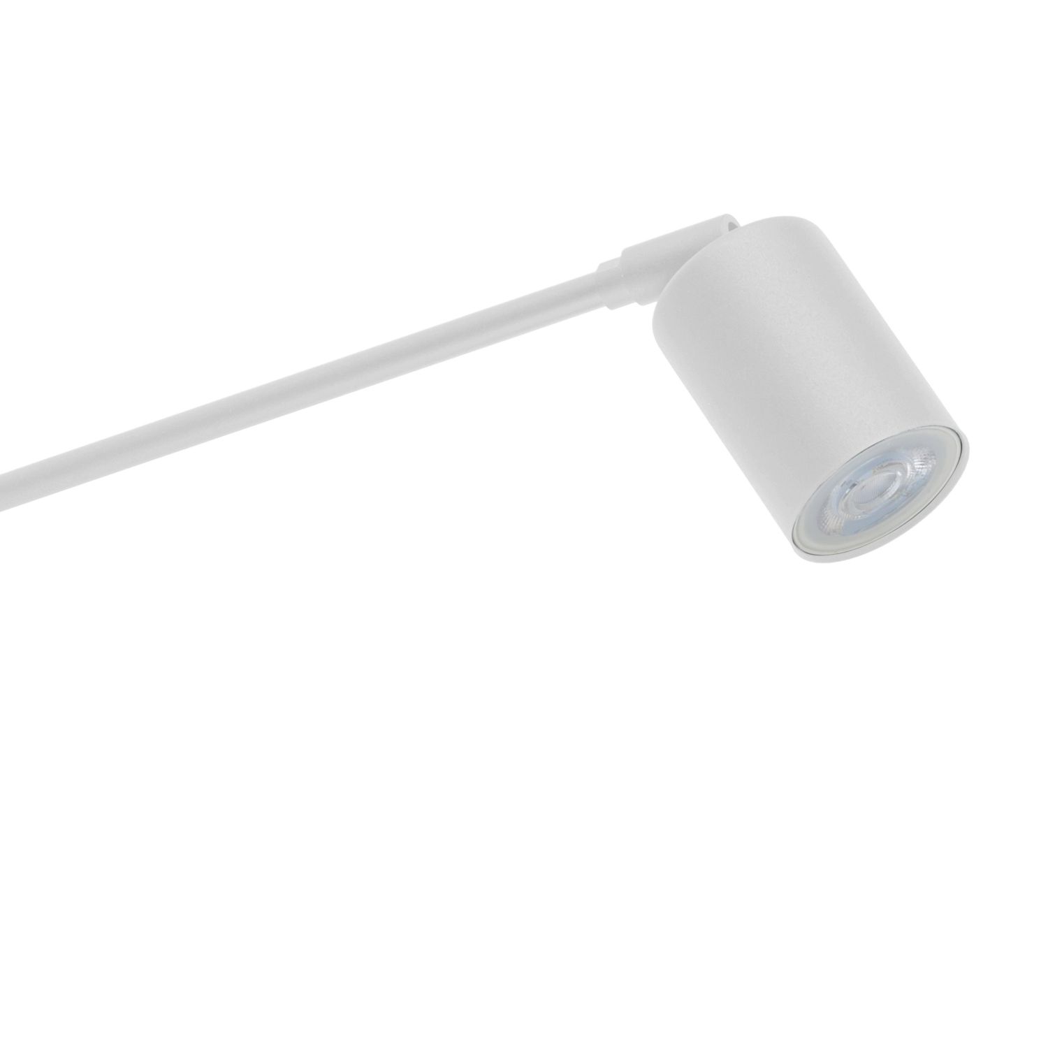 Wandlampe Weiß verstellbar Metall GU10 mit Schalter