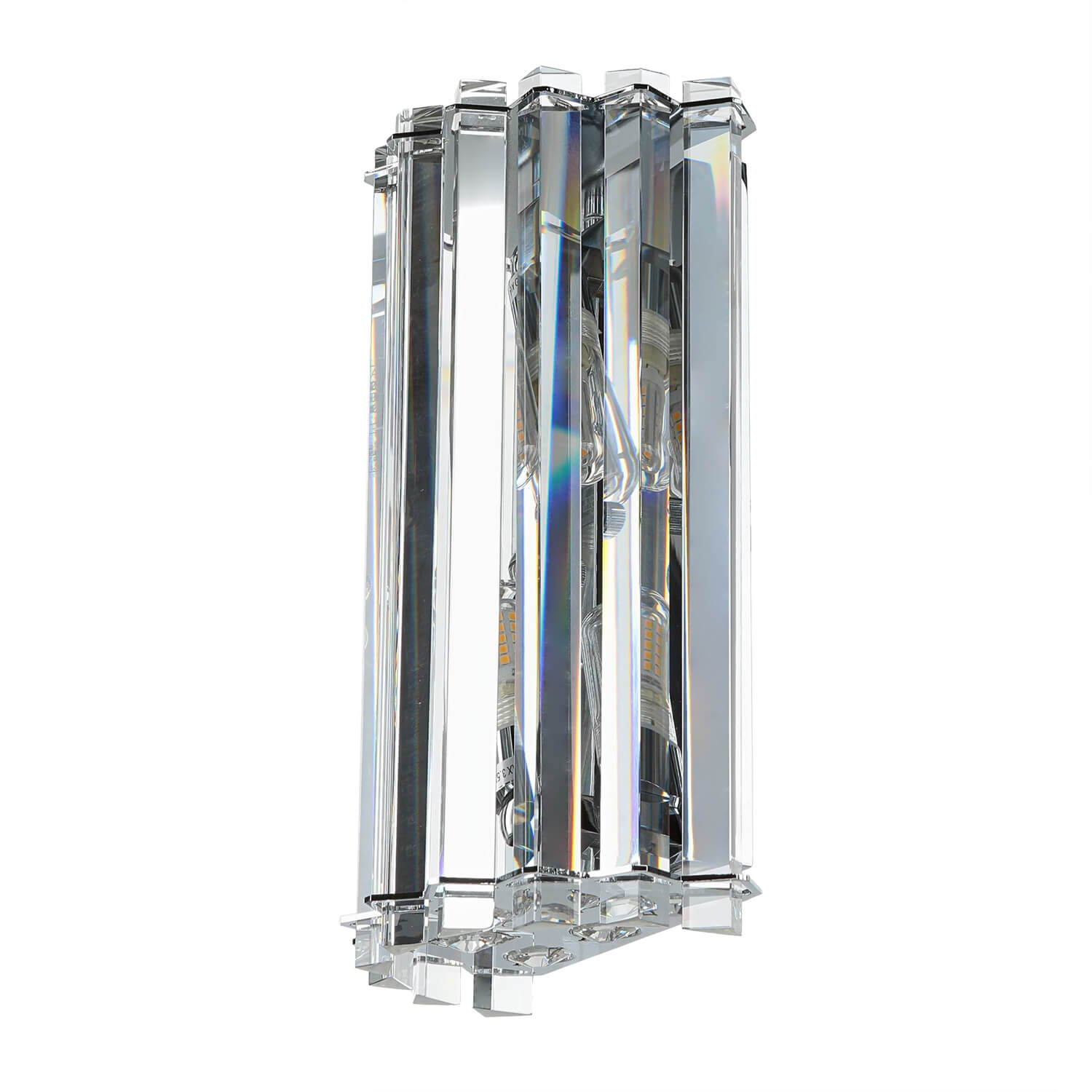 Lampe de salle de bain LED cristal verre IP44 design moderne