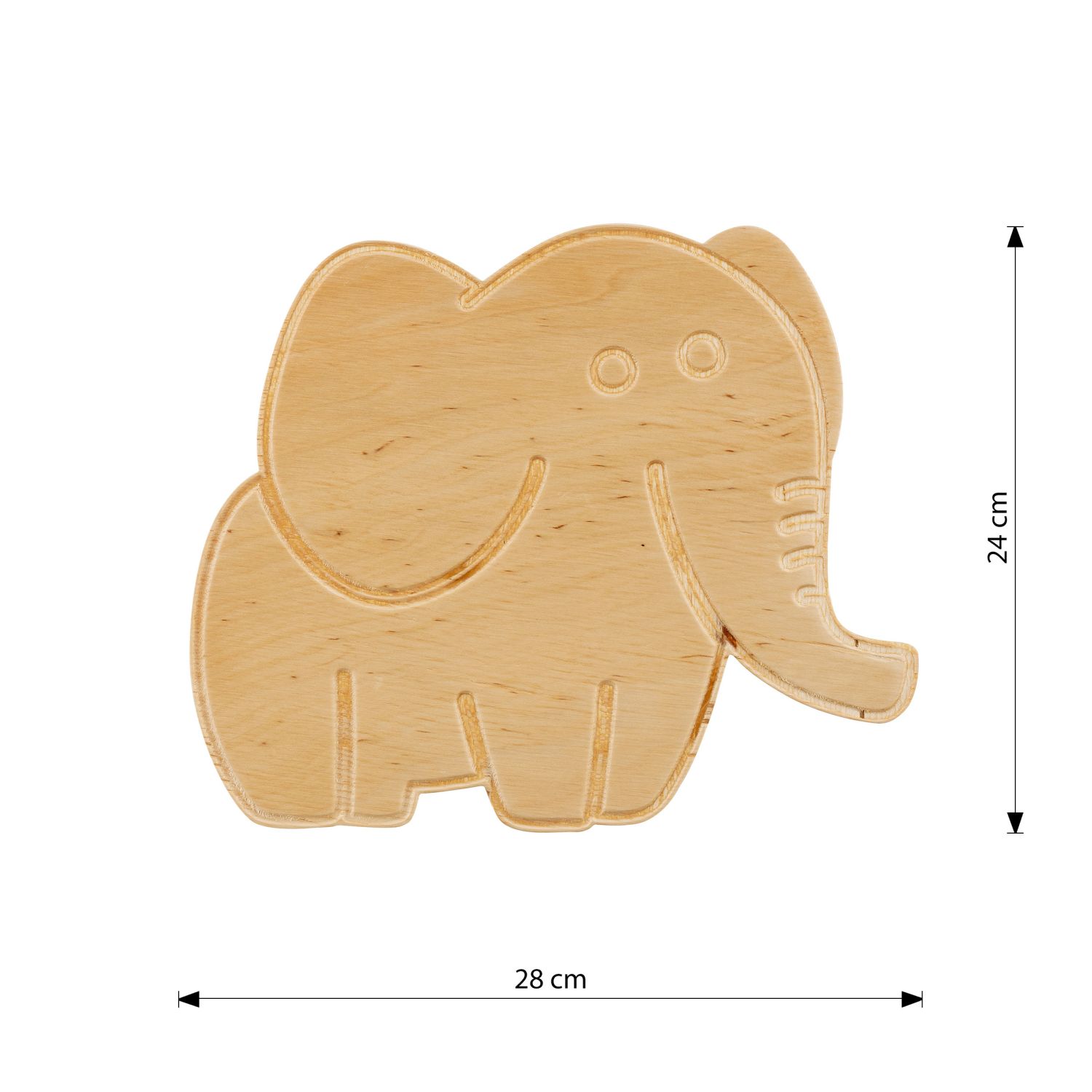 Wandlampe Kinderzimmer Holz mit Stecker Schalter Elefant E14