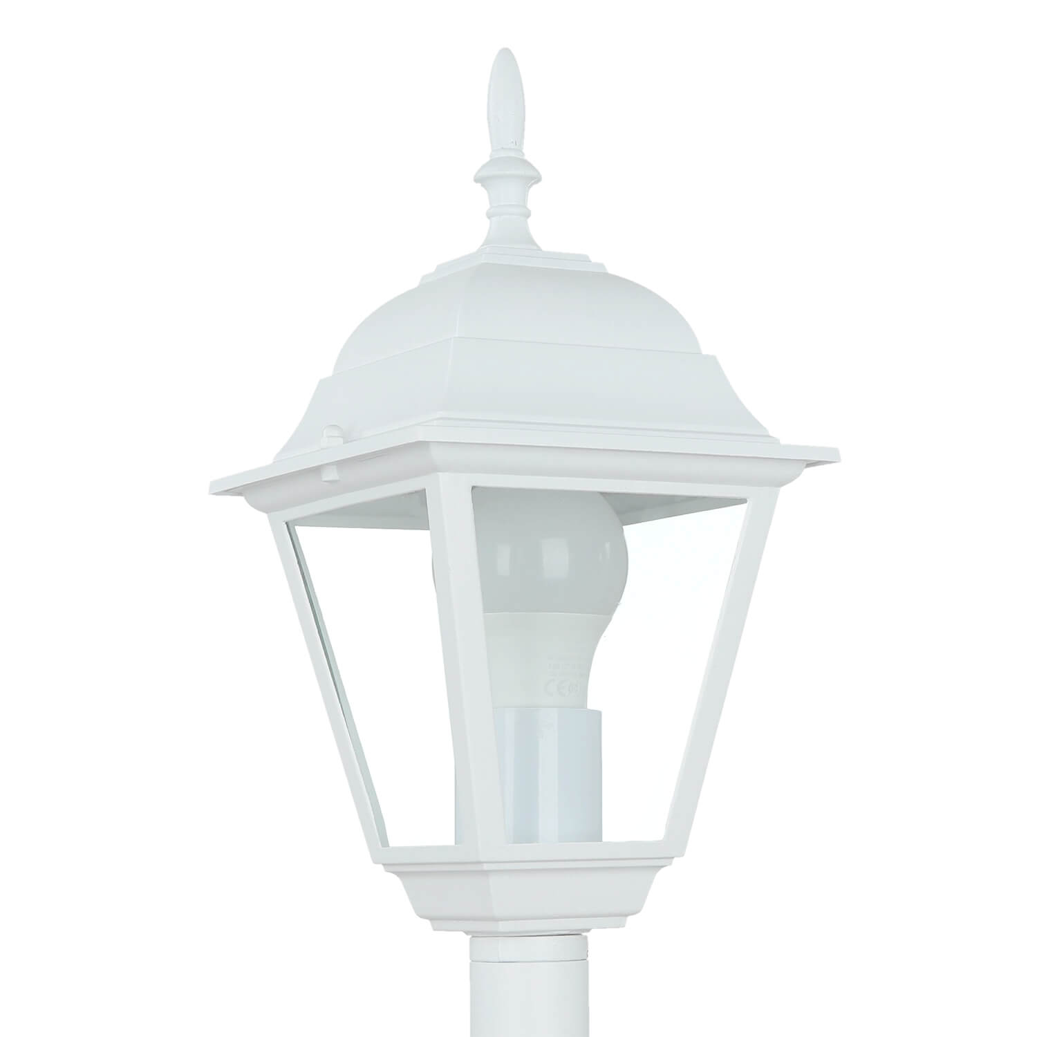 Lampe de chemin rustique Tirol en blanc