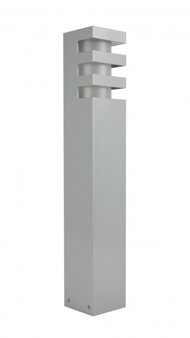Moderne Wegeleuchte in Silber 50cm wetterfest IP54