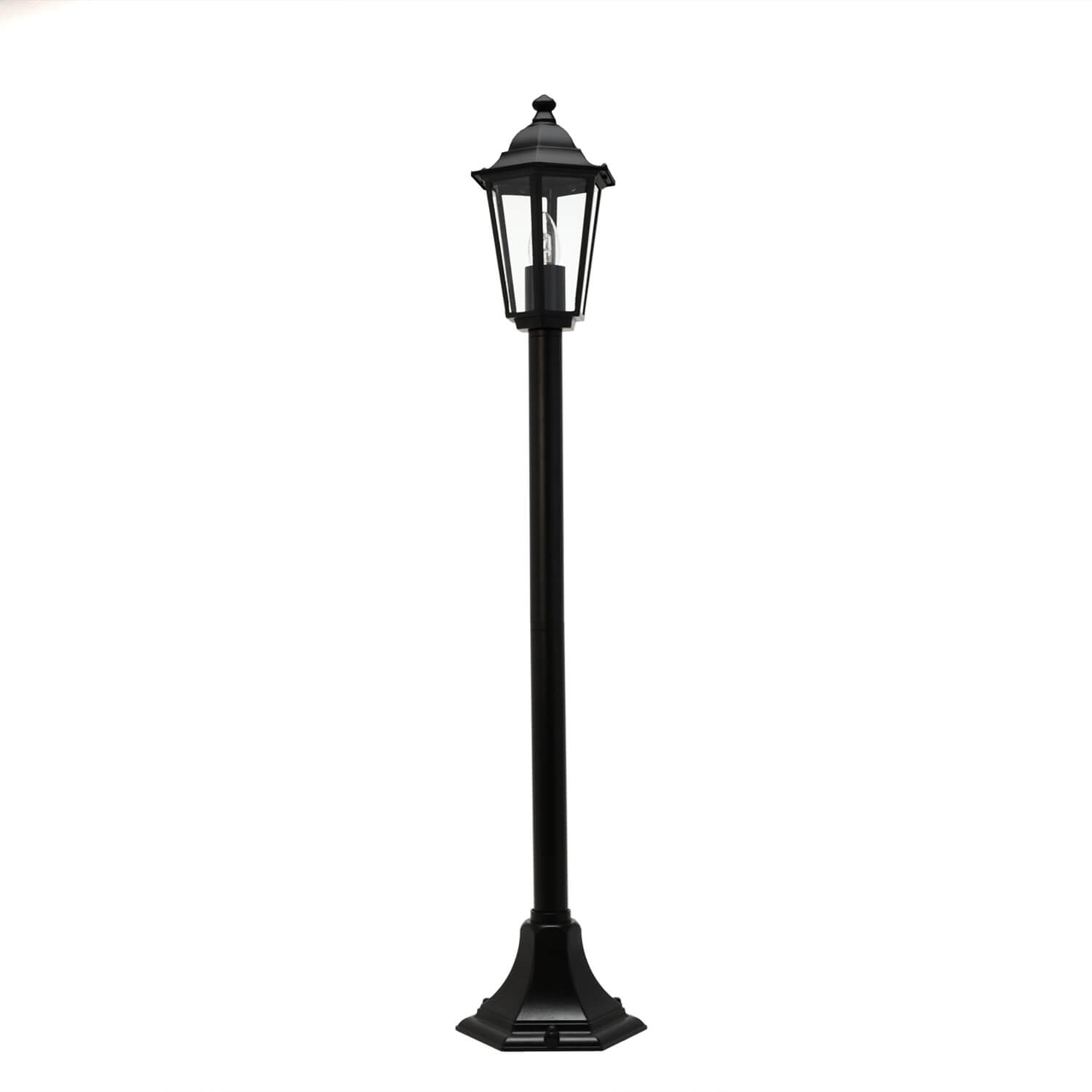 Luminaire d'allée noir Jardin PARIS rustique IP44