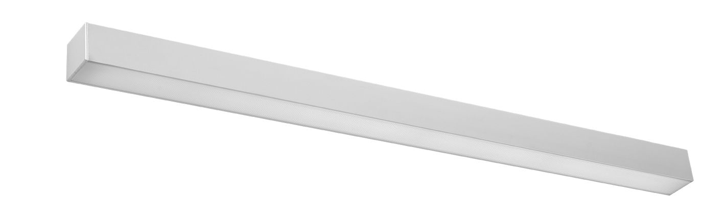 Applique murale LED métal 90 cm long plat downlight