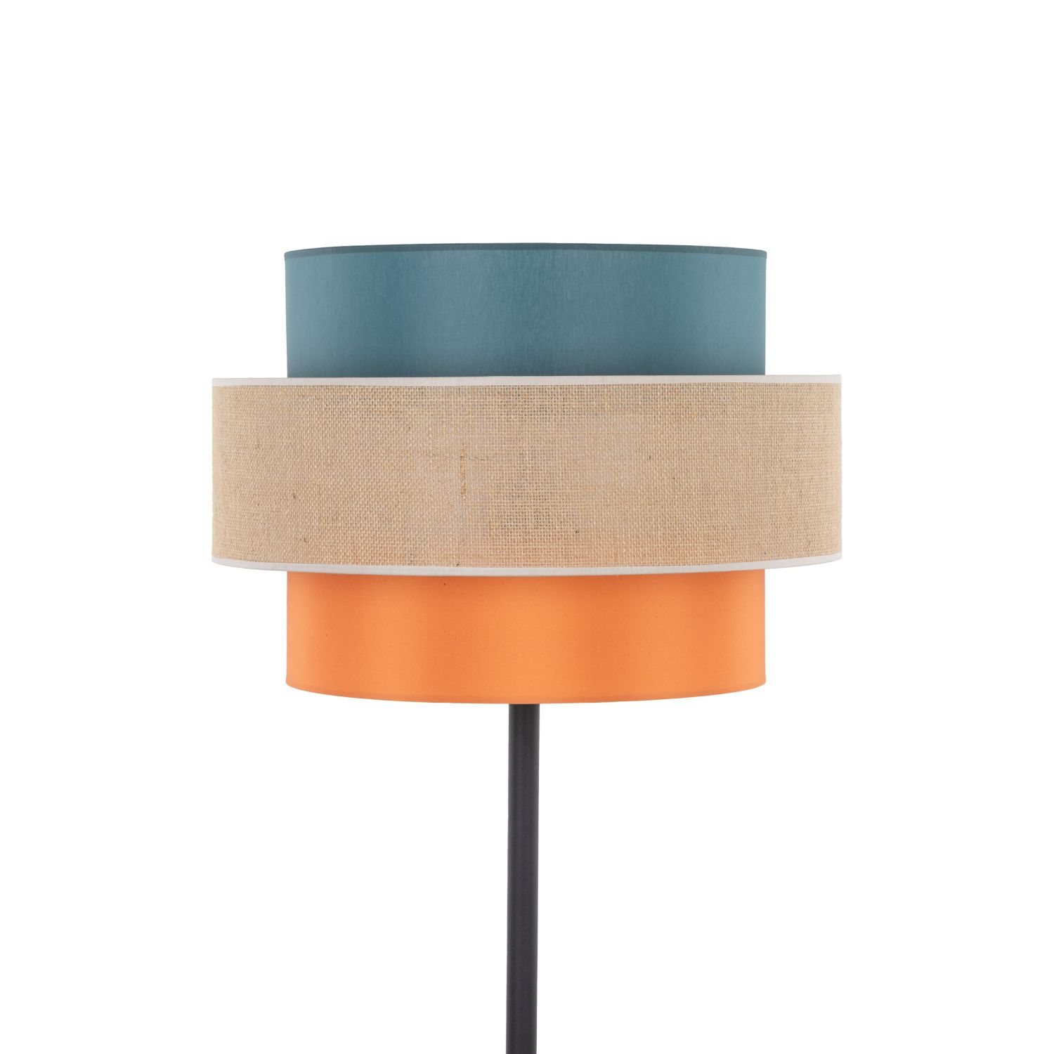 Lampadaire petit 159 cm E27 Coloré Tissu Jute Métal Salon