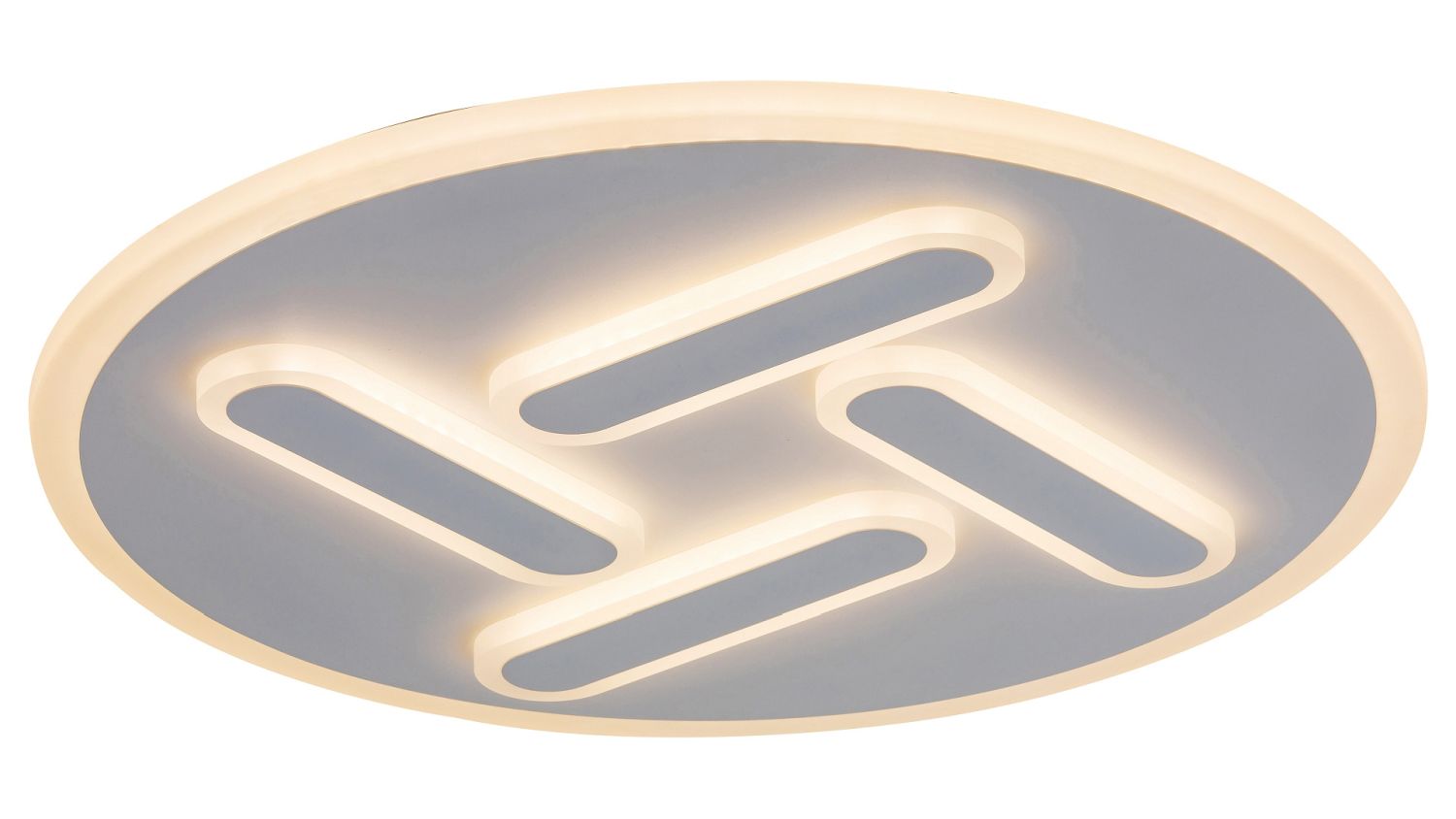 Dimmbare LED Deckenleuchte Metall Weiß 3000K rund